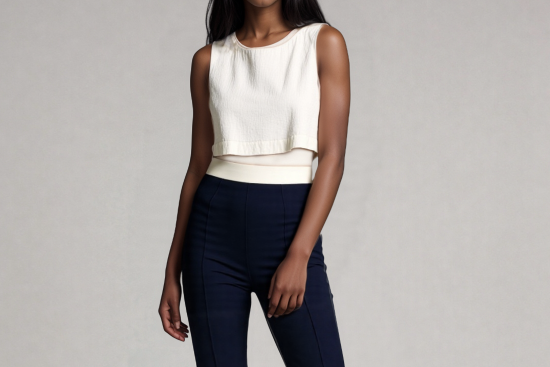 Patron couture Femme - Haut Court Sans manche - 10 Tailles - Avec Instruction
