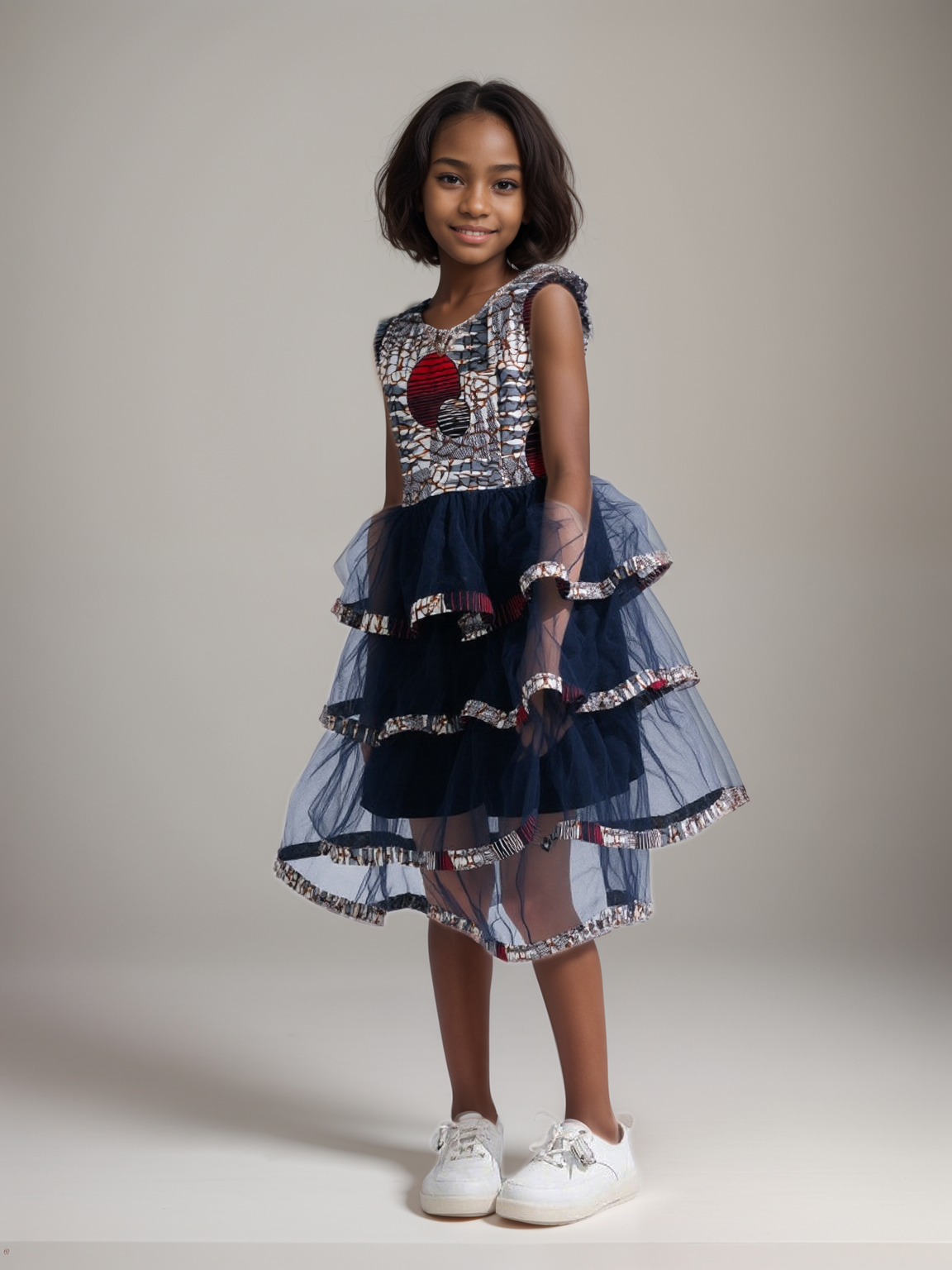 Robe de cérémonie en Wax Enfant