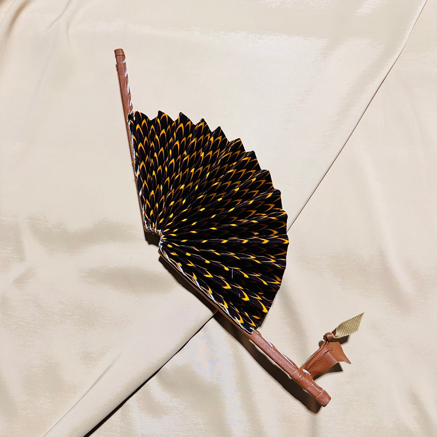 Éventail en wax - Éventail style Japonais