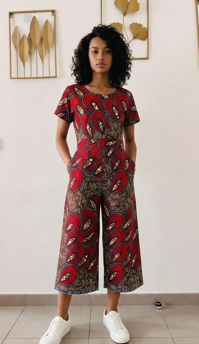BINTA Women's Jumpsuit Pattern – Sizes 34 to 46 – PDF – 1 Pattern 4 Versions