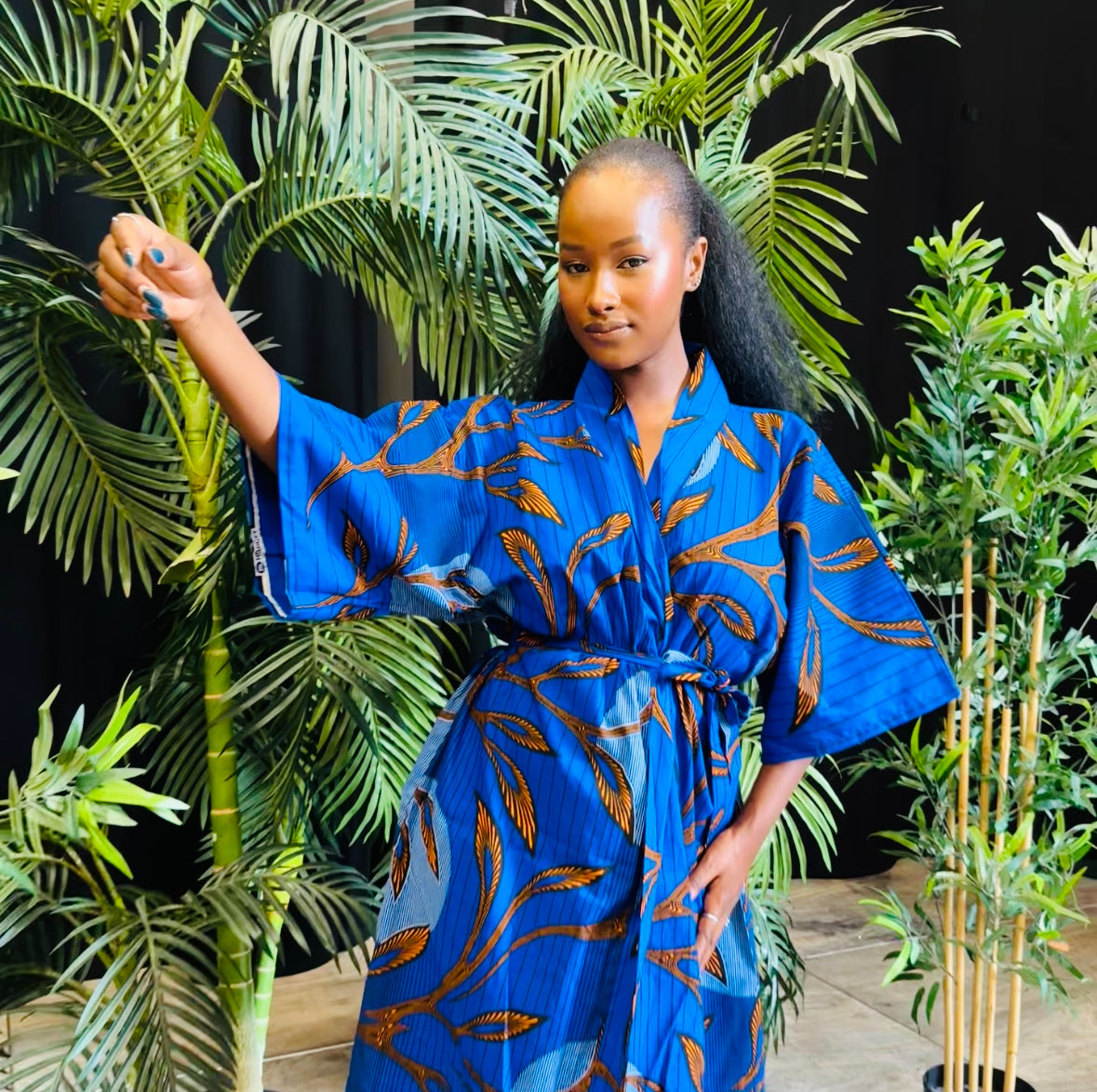 Robe kimono en Wax - Convertible