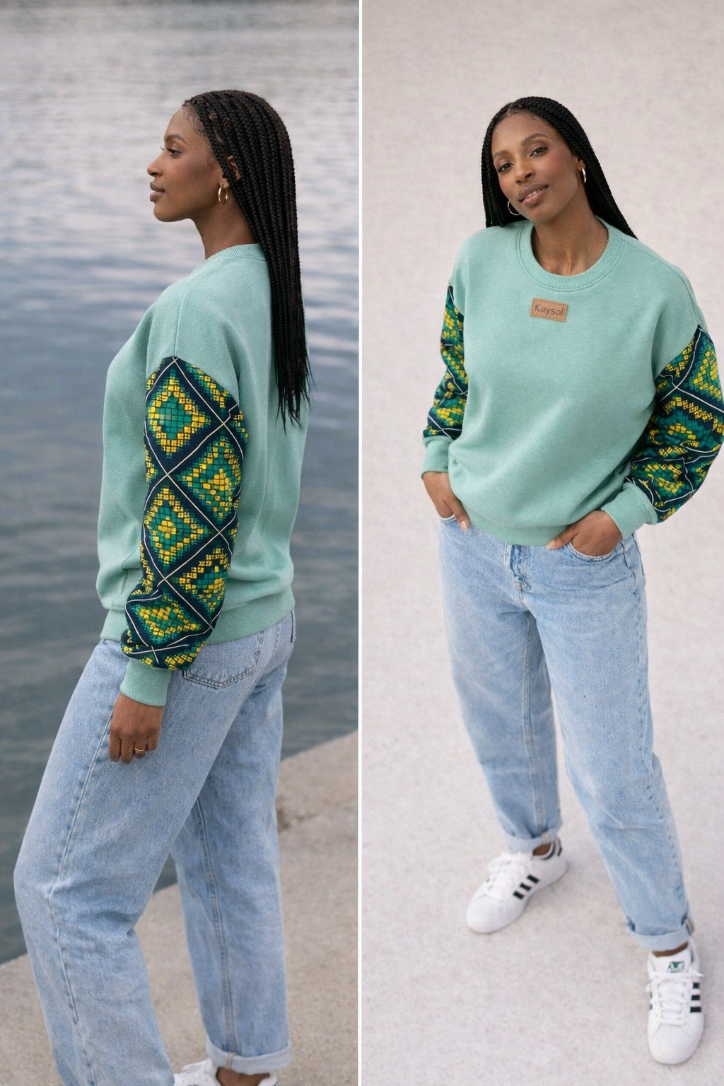 Sweat femme Sohnassi Bogolan & Batik – Kaysol Couture