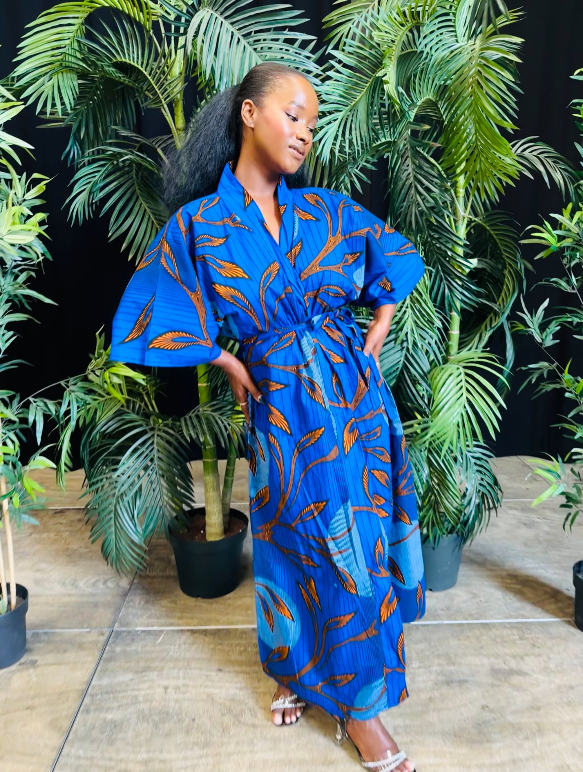 Robe kimono en Wax - Convertible