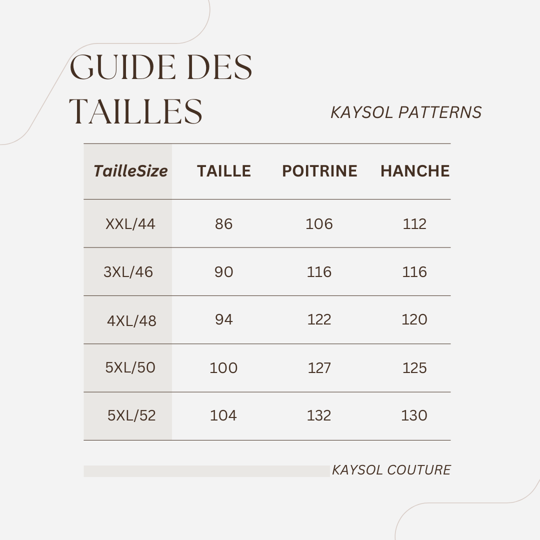 Bundle Patrons couture – Ensemble Koumbel Kimono + Pantalon Palazzo - 12 Tailles