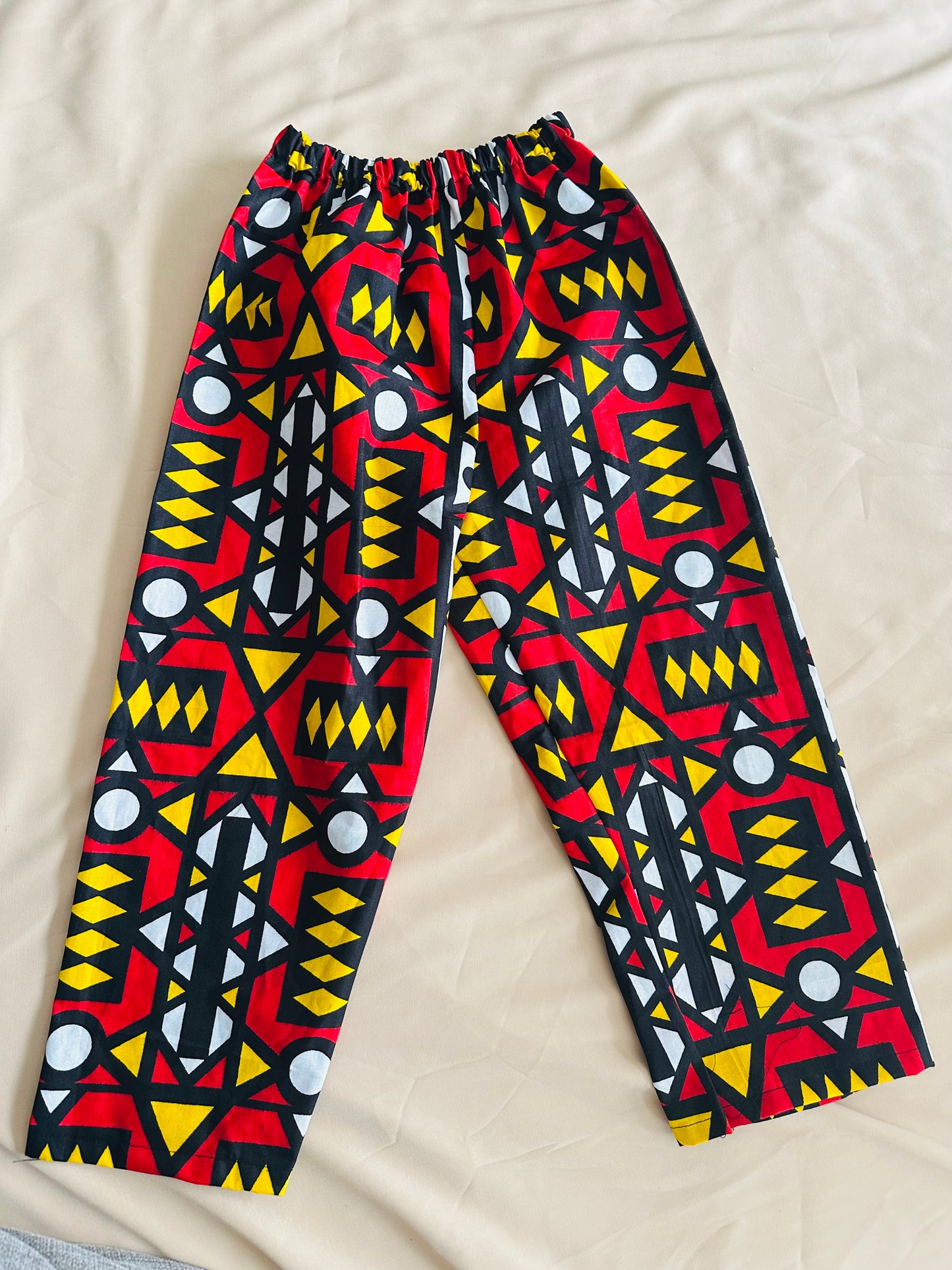 Ensemble style Africain enfant - chemise et pantalon - Bogolan
