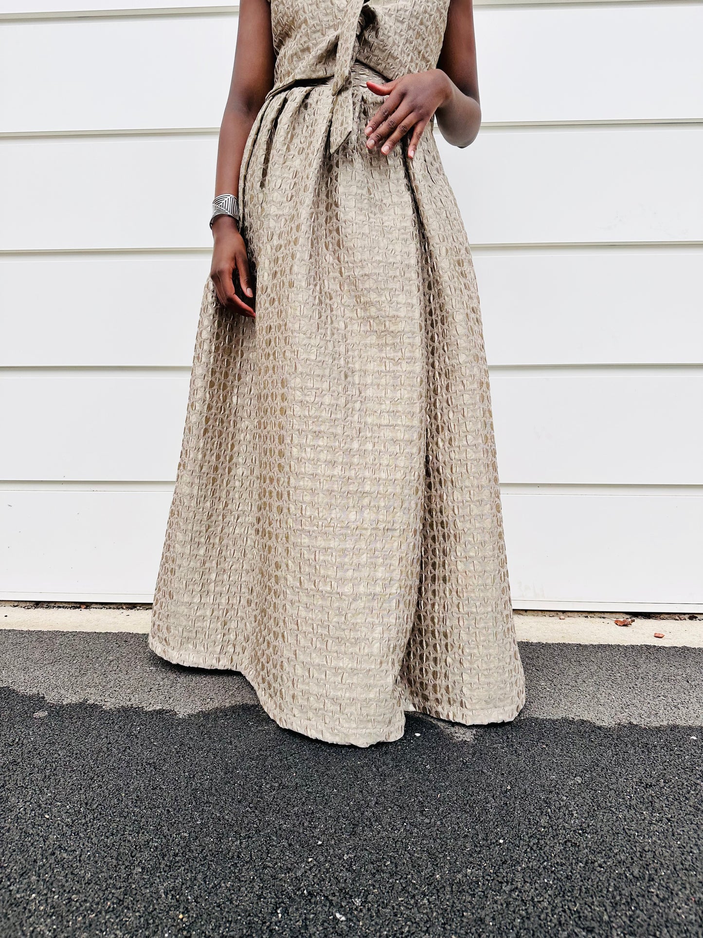Jupe Longue maxi en Brocart - Collection capsule