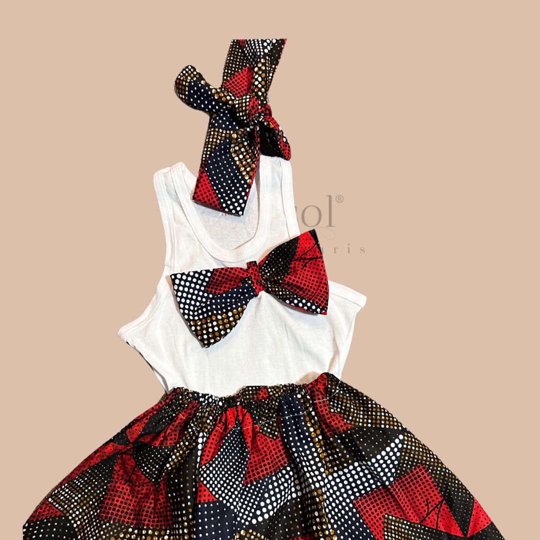 Ensemble 3 pièces bébé - Wax rouge