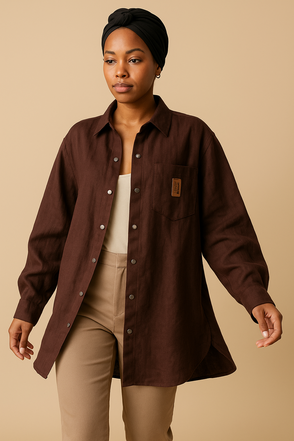 Patron Chemise Oversize - Chemise femme – Coupe oversize (34–56) PDF - en Trilingue