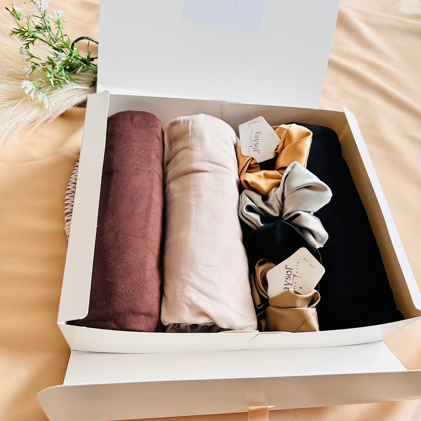 Coffret Cadeau Femme hijab - Cadeau l'aid femme - cadeau ramadan - muslim ear - hijab box - hijab jersey premiun - hijab maxi