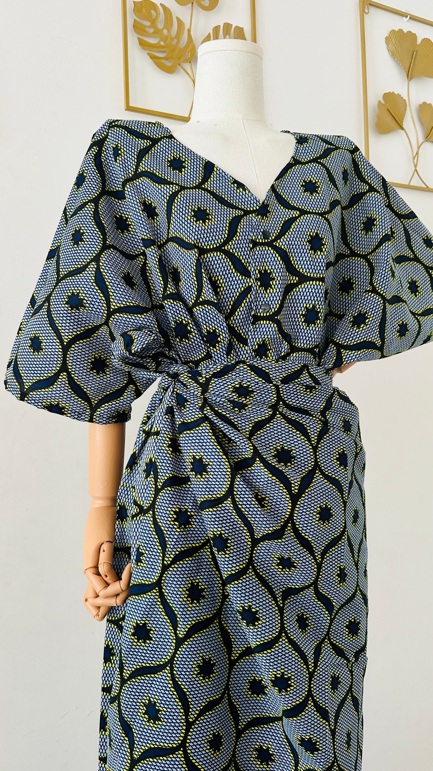Ensemble deux pieces en Wax - Ensemble femme en Wax authentique - Kaysol Couture