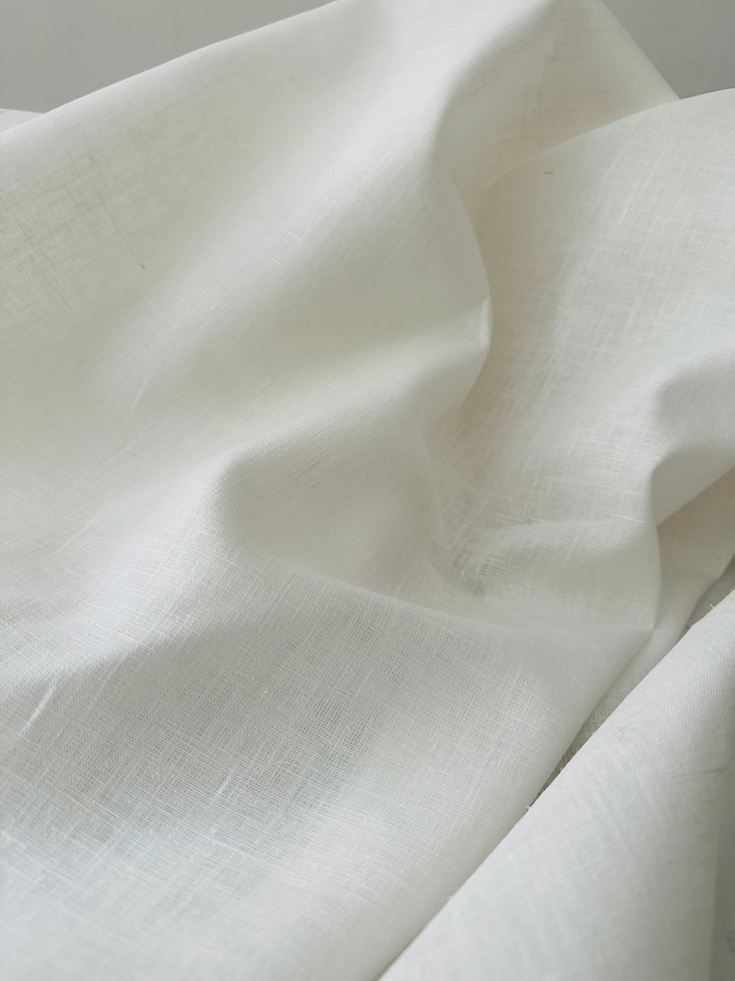 Tissu Lin Naturel - Blanc cassé - au Mètre