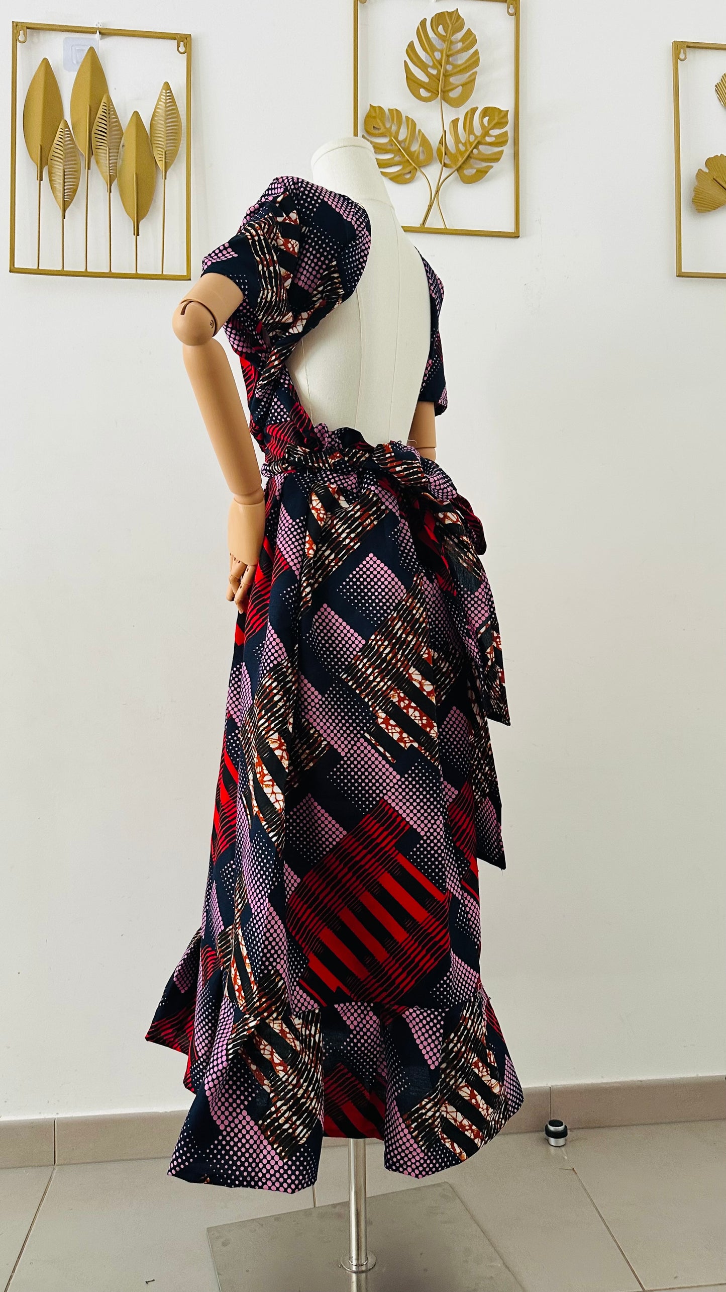 Robe Convertible en wax Rouge -