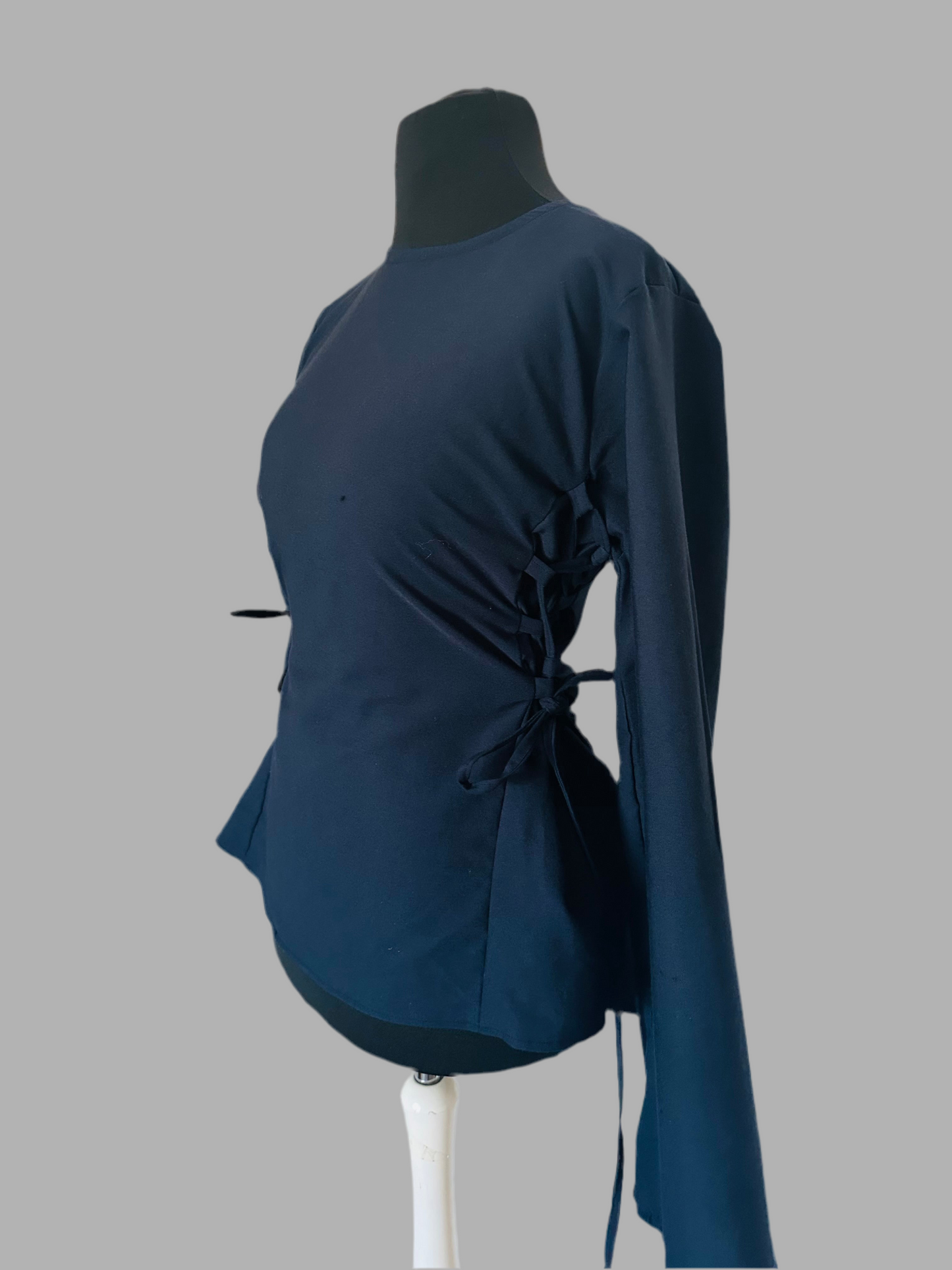 Blouse Marina – Coton avec laçage ajustable sur les côtés