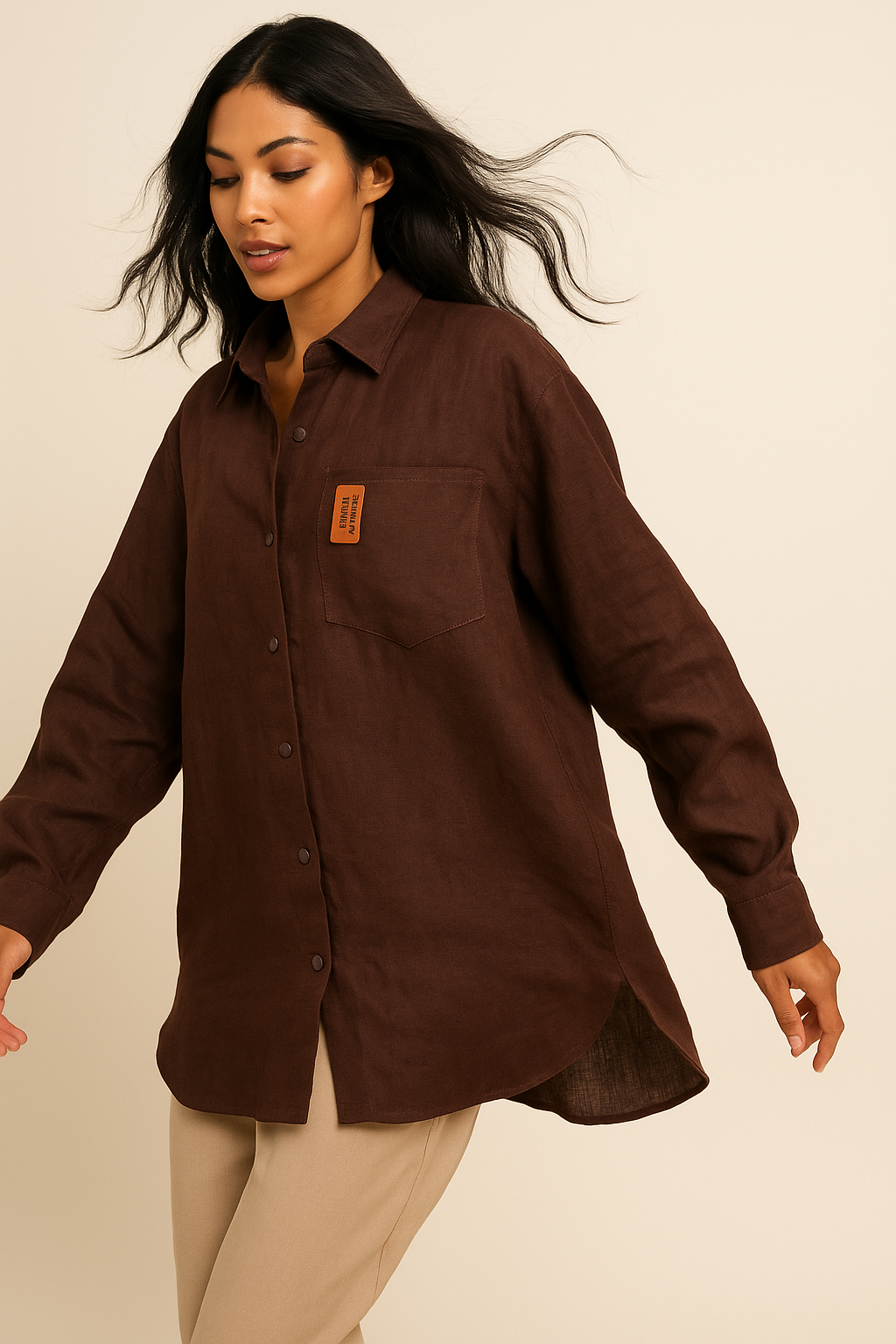 Patron Chemise Oversize - Chemise femme – Coupe oversize (34–56) PDF - en Trilingue
