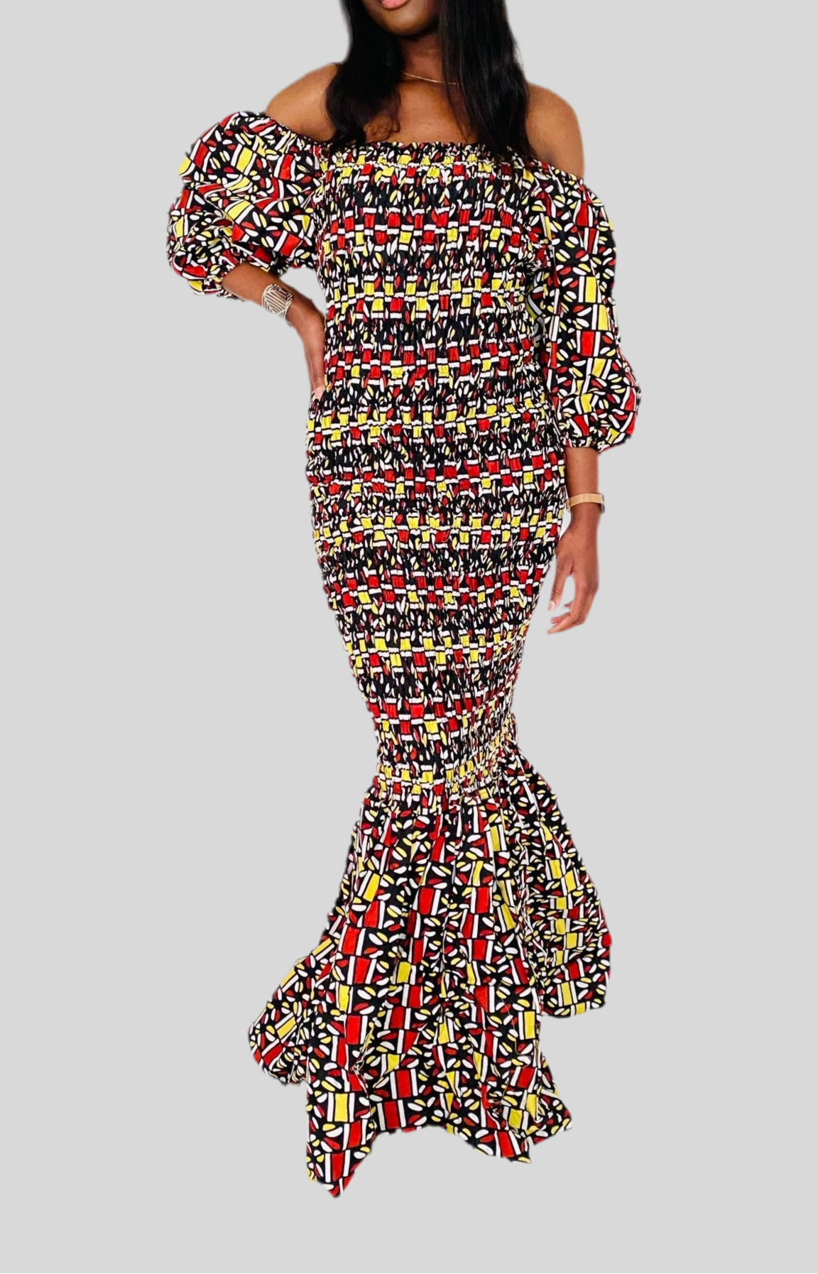 Robe sirène en Wax