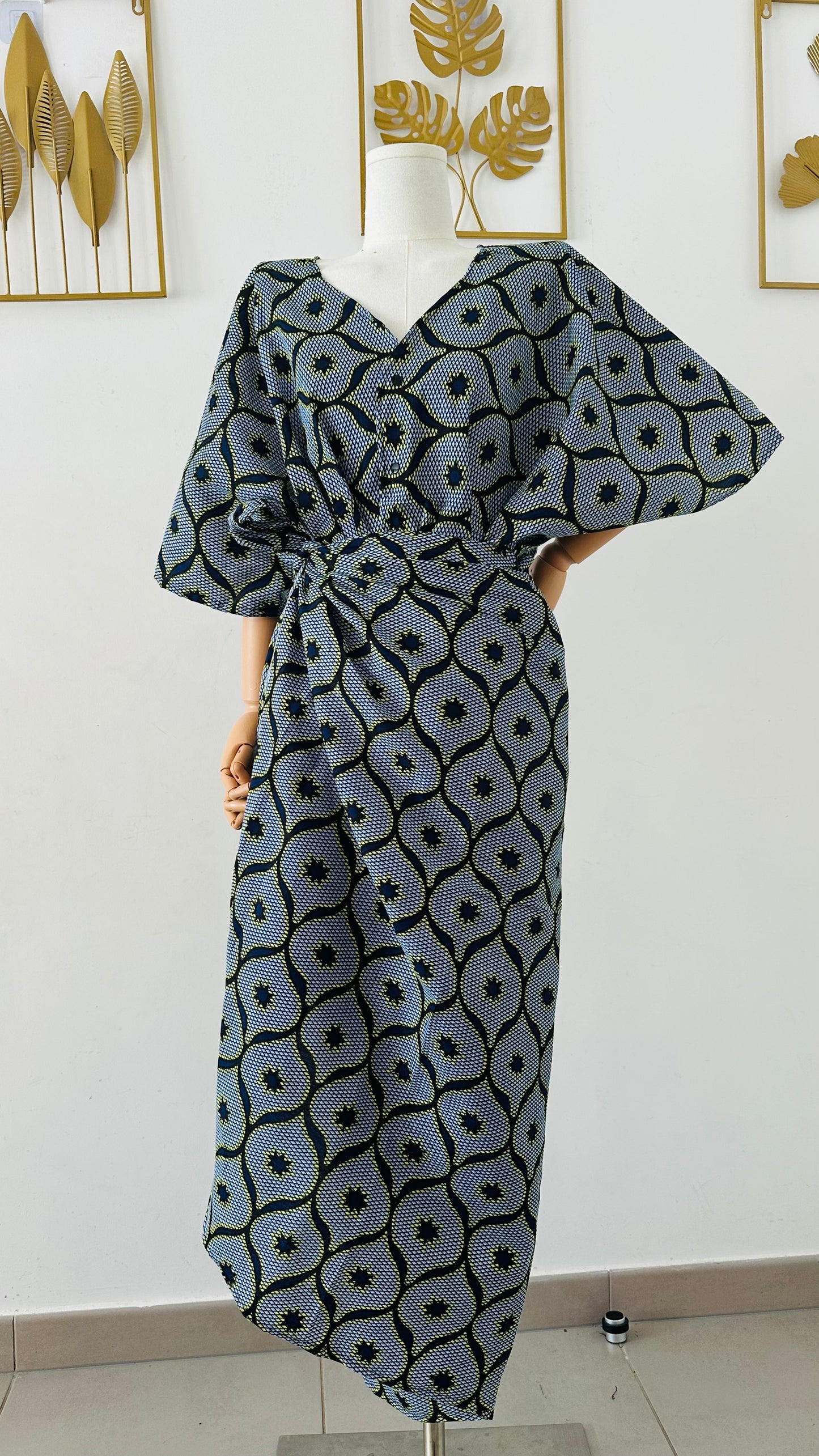 Ensemble deux pieces en Wax - Ensemble femme en Wax authentique - Kaysol Couture