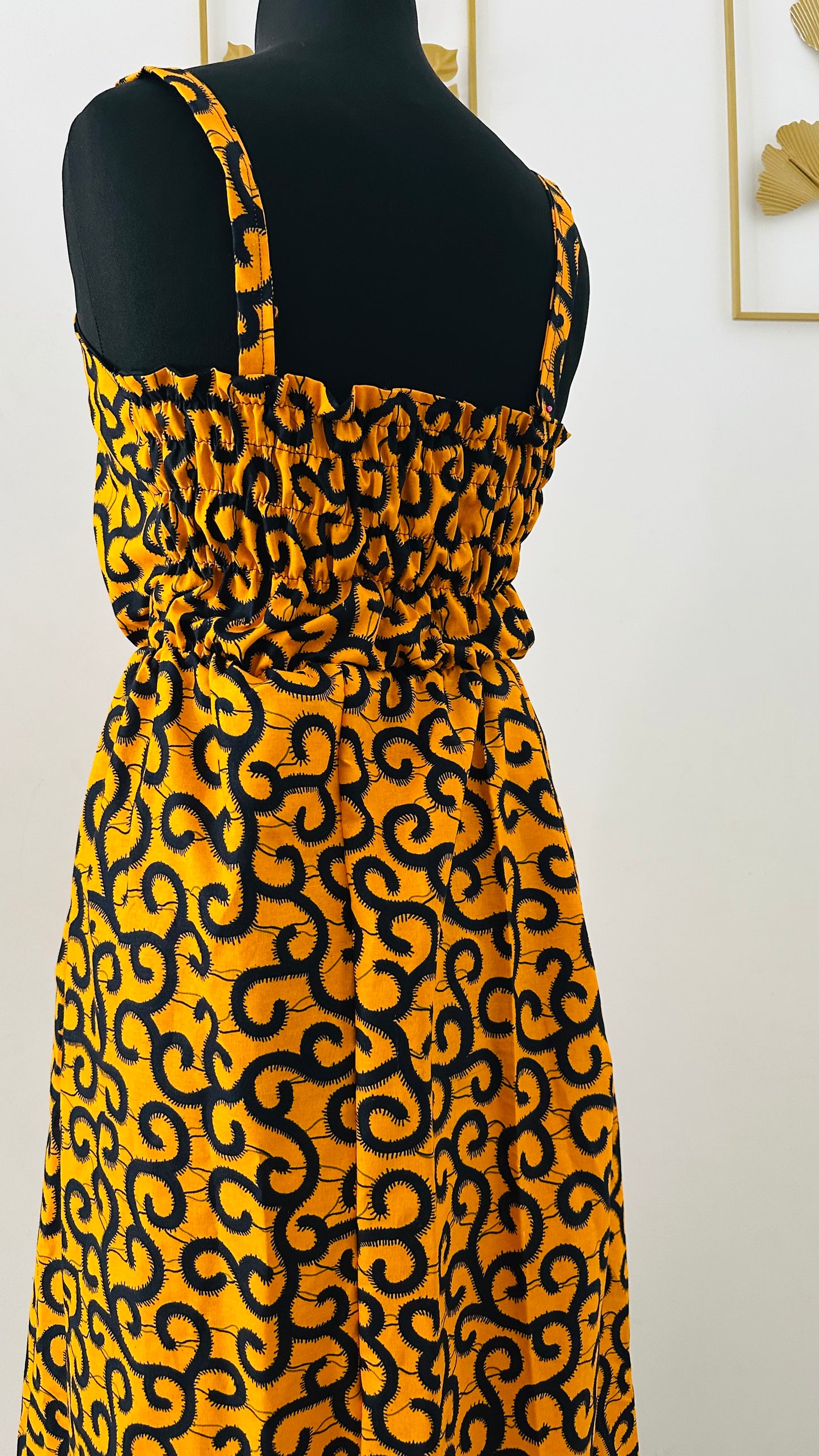 Robe bustier wax jaune - Kaysol Couture