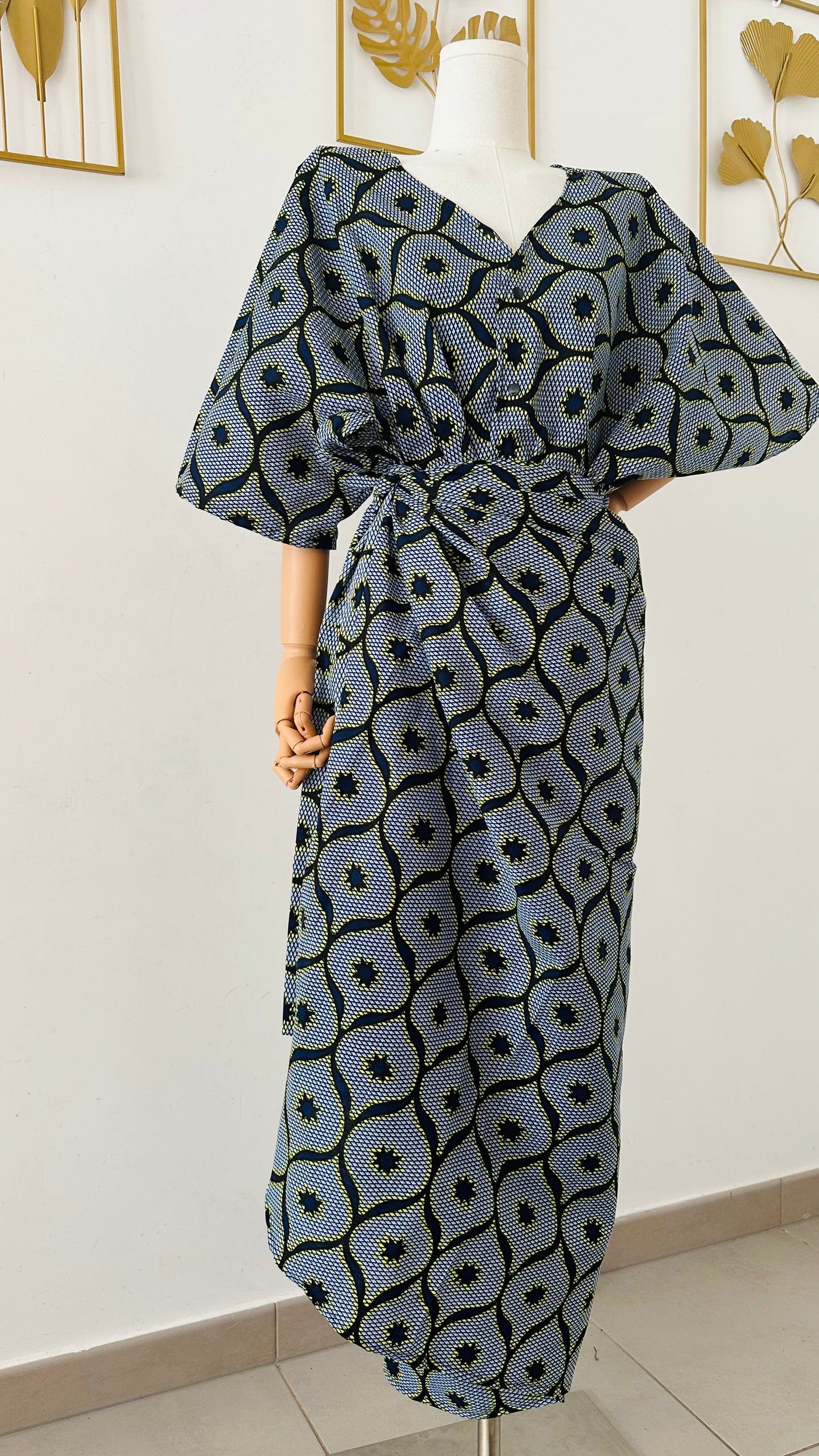 Ensemble deux pieces en Wax - Ensemble femme en Wax authentique - Kaysol Couture
