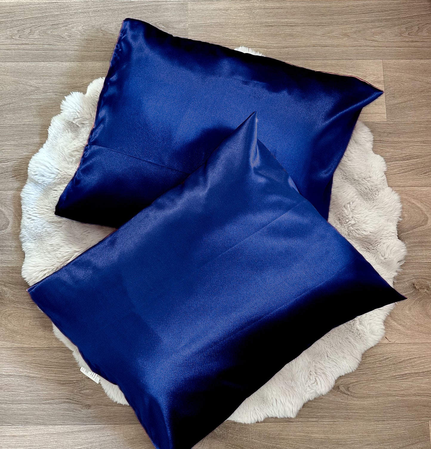 Taie en Satin Bleu marine - Satin Protectrice