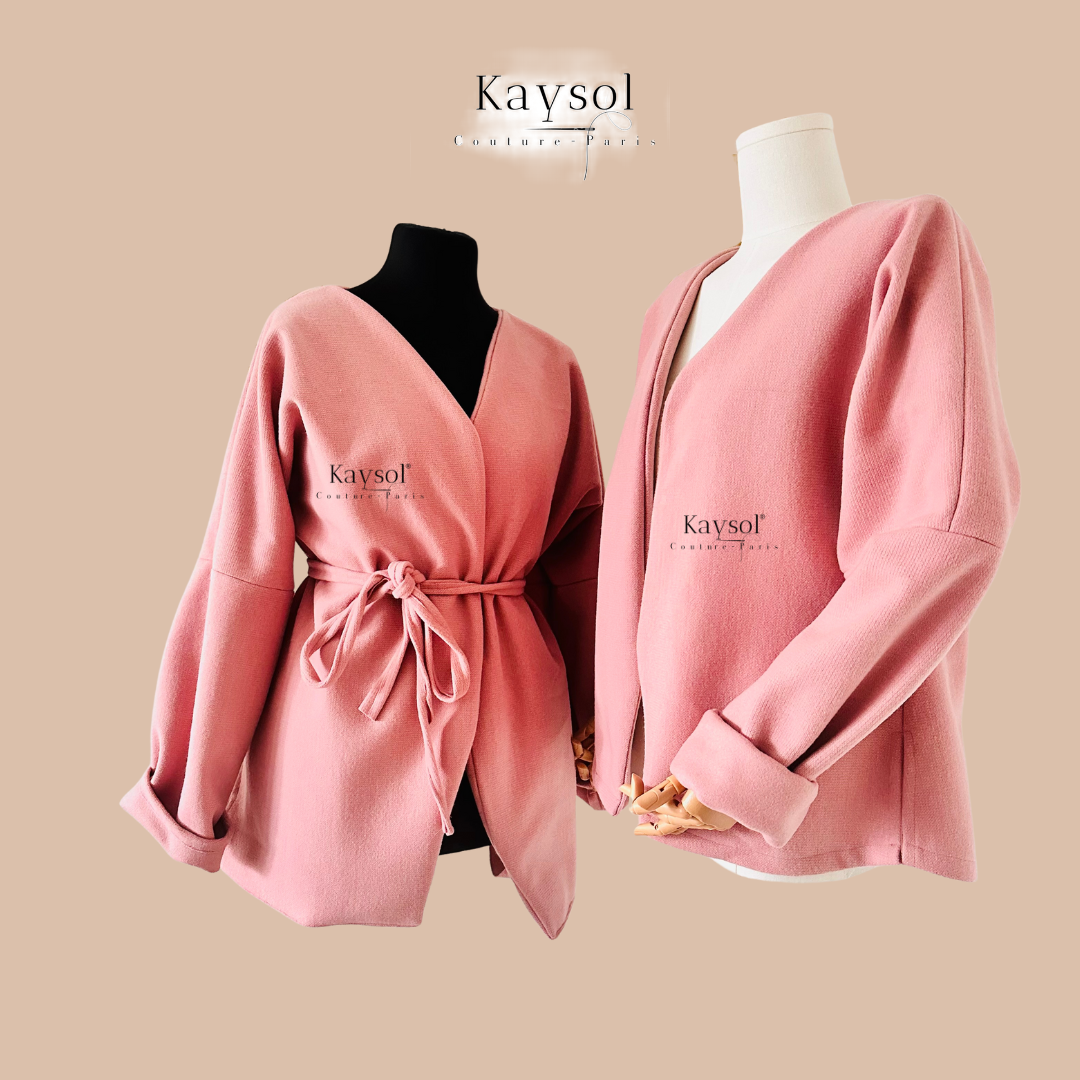 Patron Couture Veste Kimono femme - Patron pdf - Instruction en Video - 12 tailles - EU-US