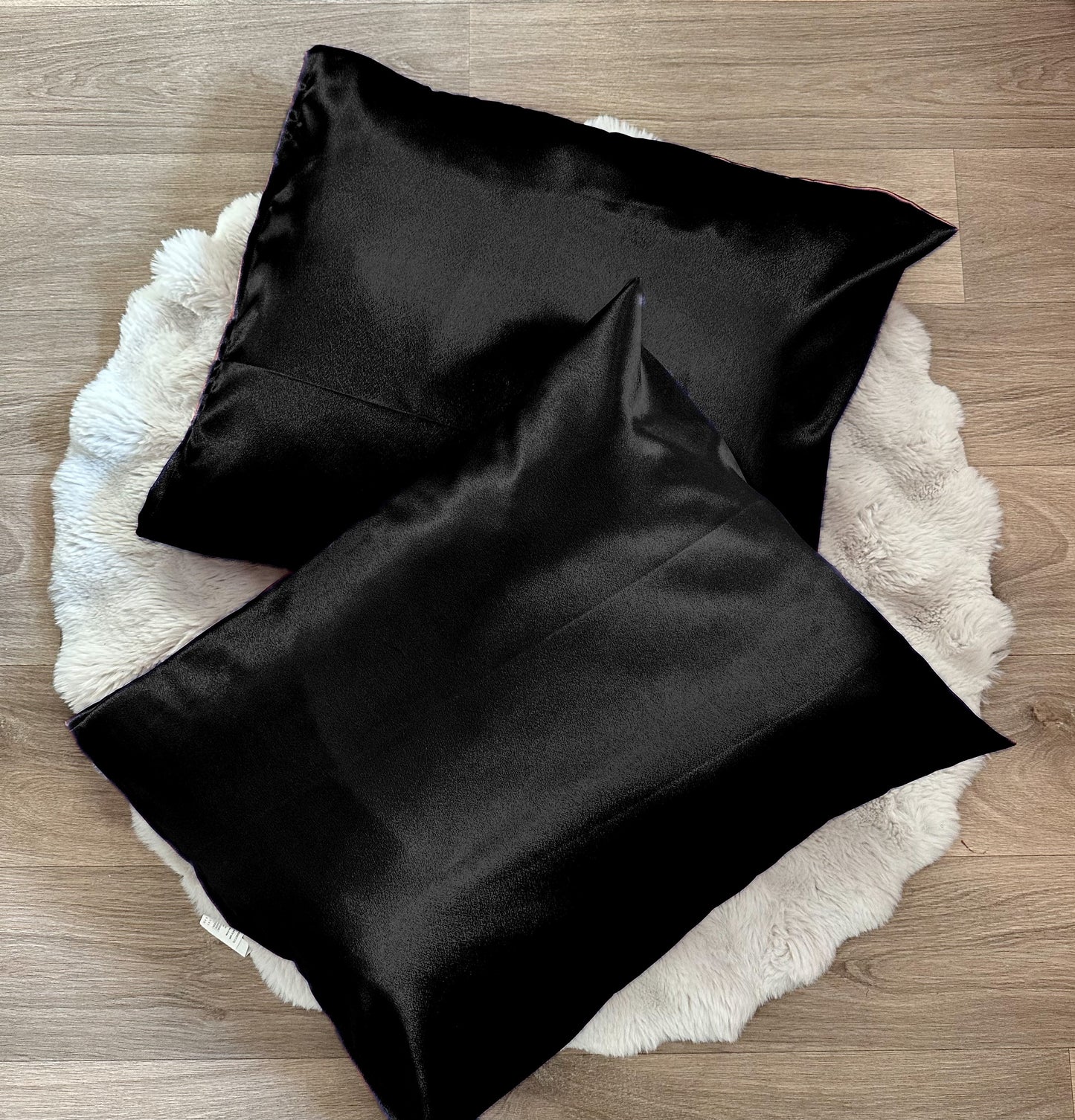 Taie d’oreiller en Satin noir