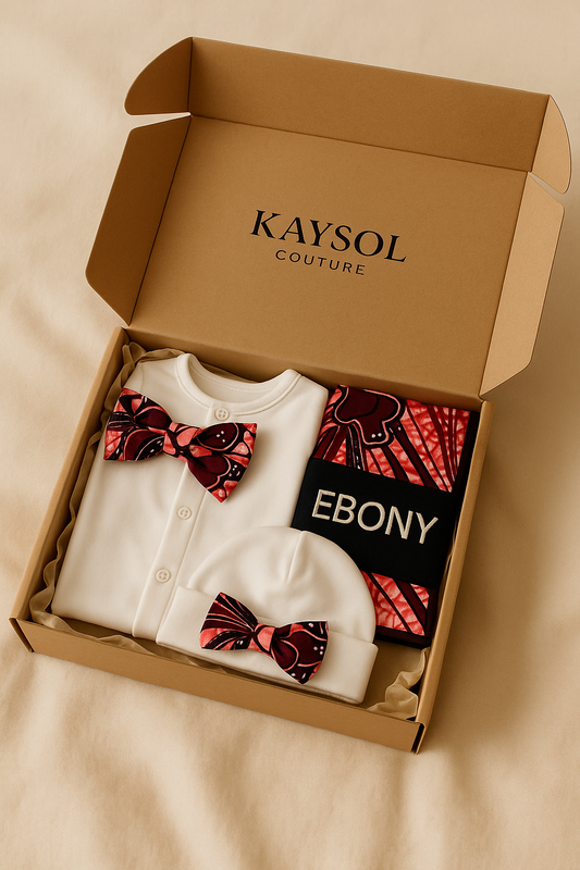 Coffret naissance enfant fille - en Wax