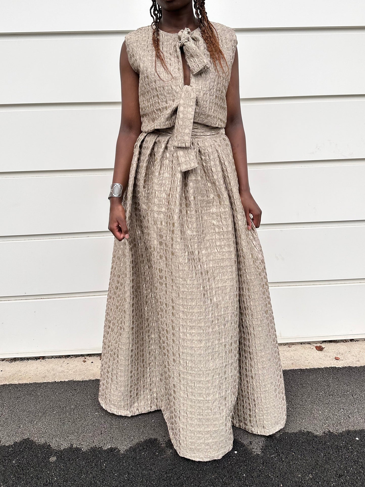 Jupe Longue maxi en Brocart - Collection capsule
