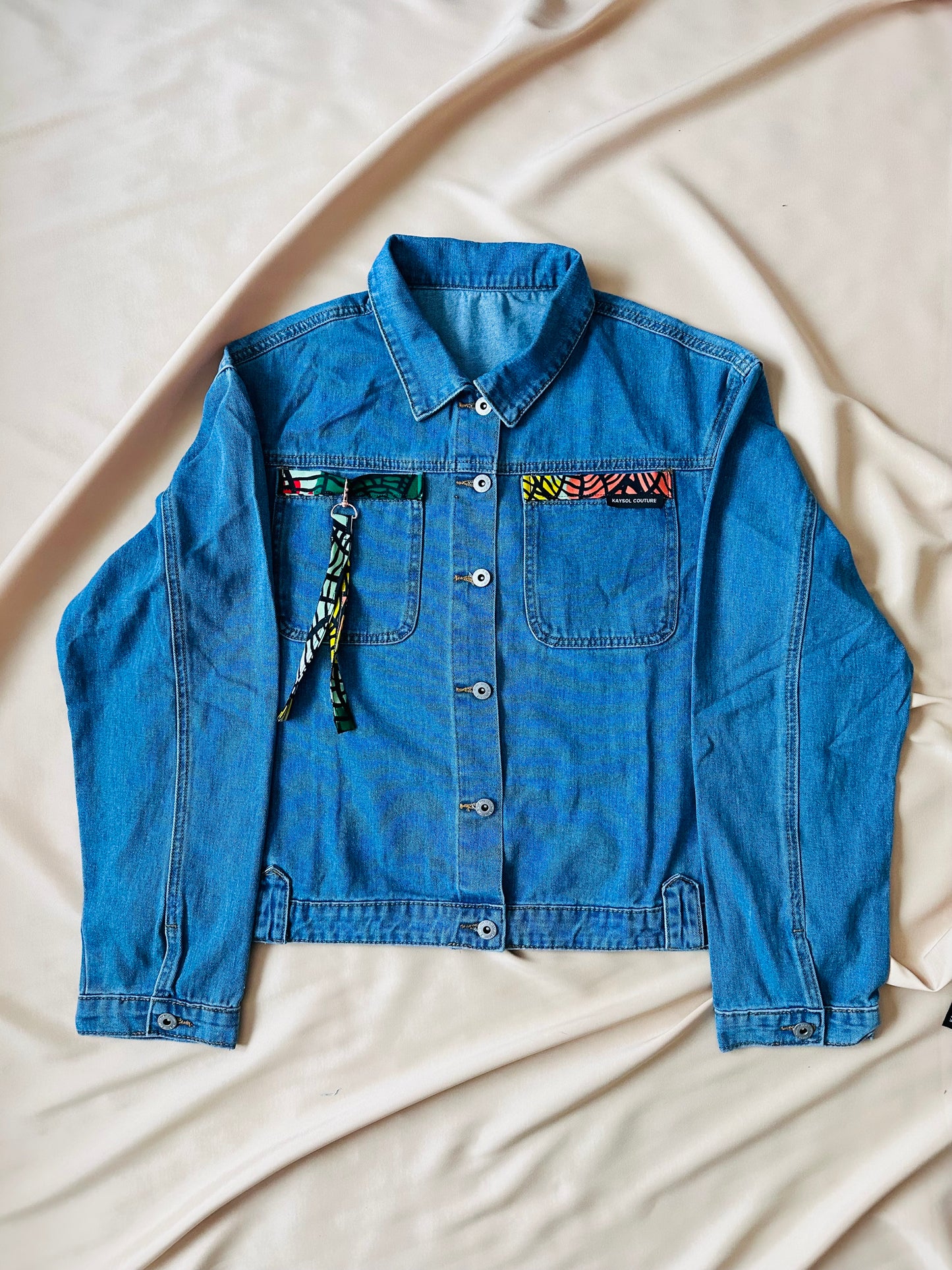 Veste en jean brodé - Veste Style asiatique
