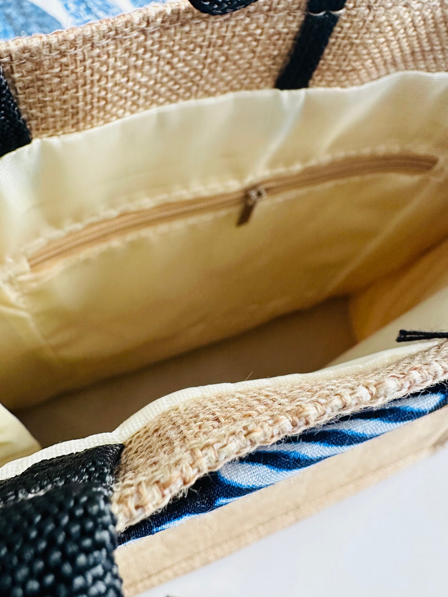 Cadeau personnalisé Mama - Sac jute haute qualité avec Wax - sac wax - sac et trousse