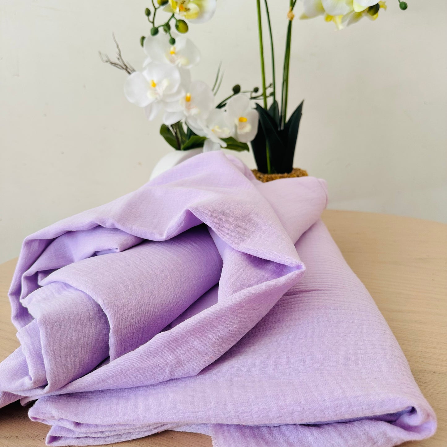 Tissu Double Gaze de coton – Lila | 100% coton | au mètre / Coupon