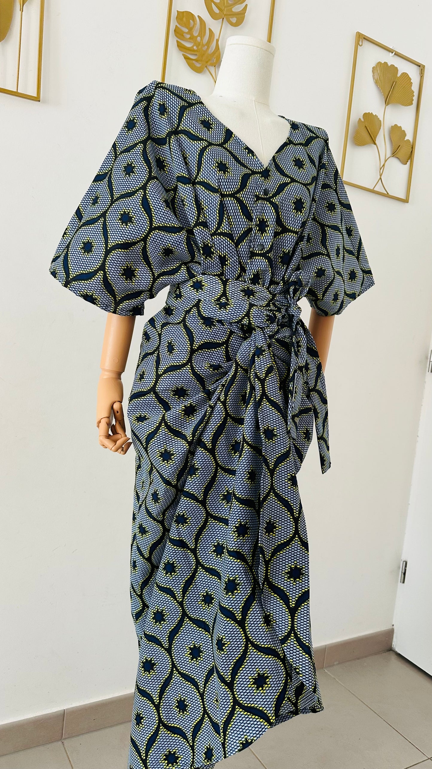 Ensemble deux pieces en Wax - Ensemble femme en Wax authentique - Kaysol Couture