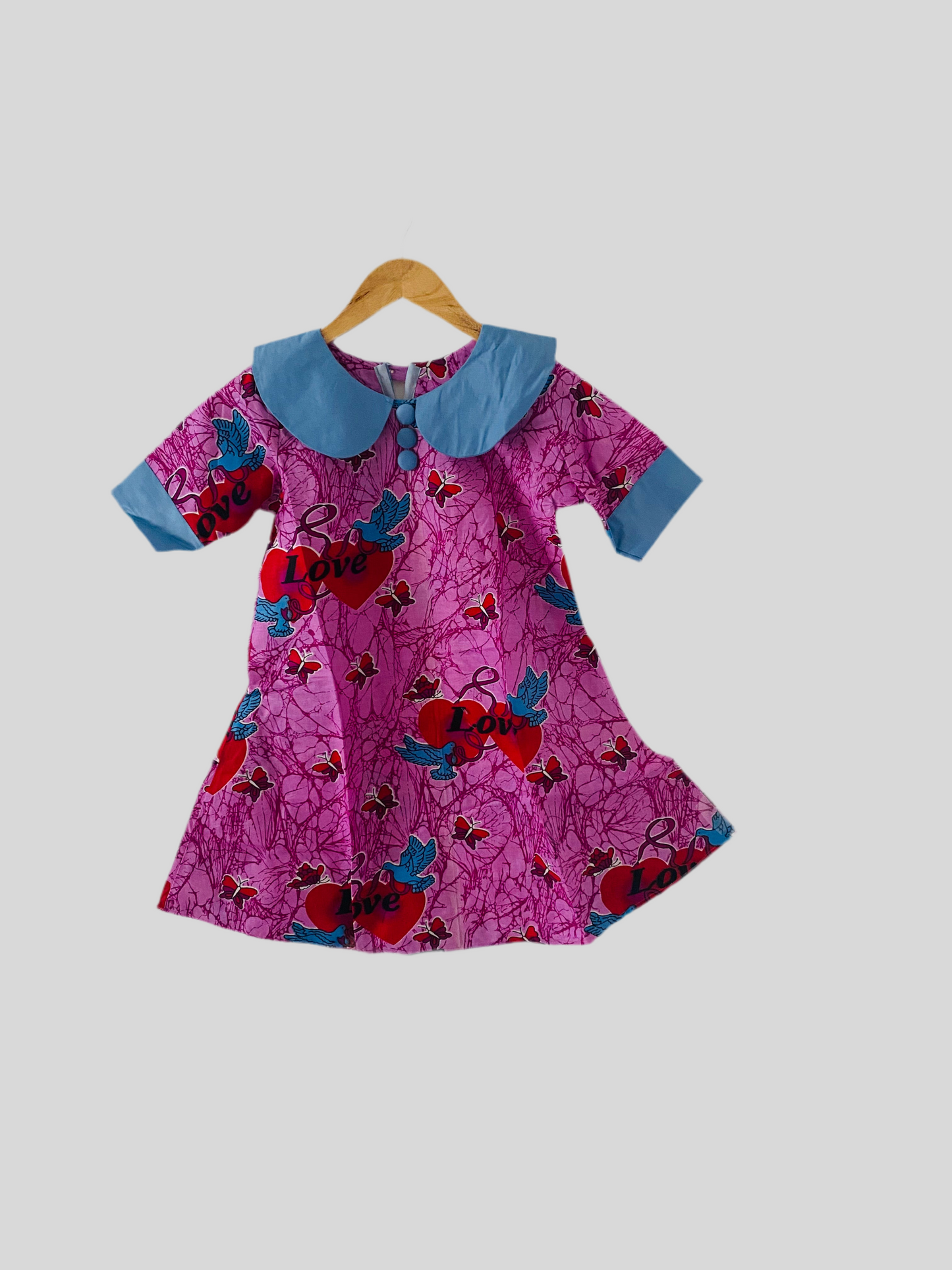 Robe wax enfant - Col Claudine