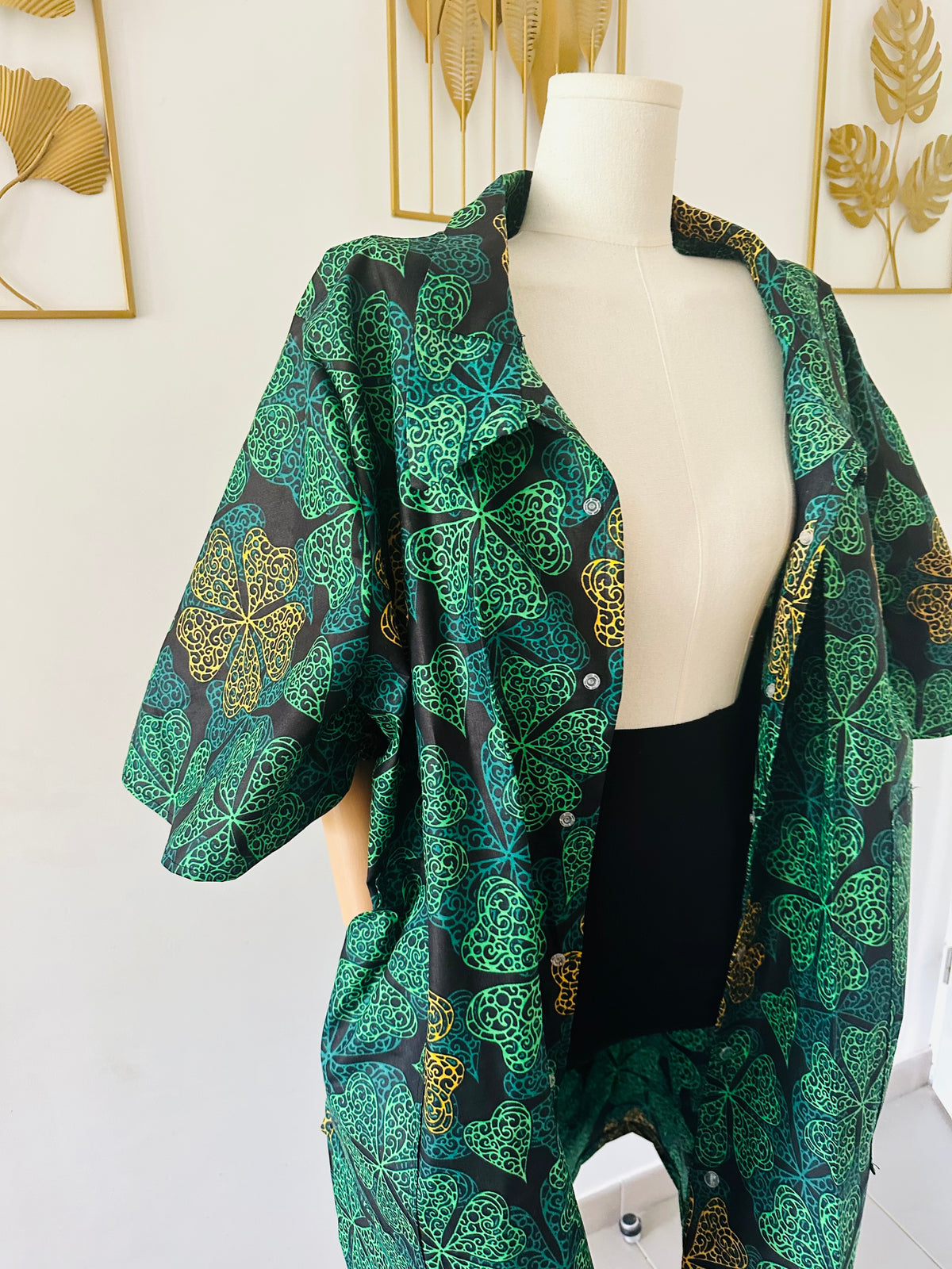 Wax Shirt Dress - with Pockets