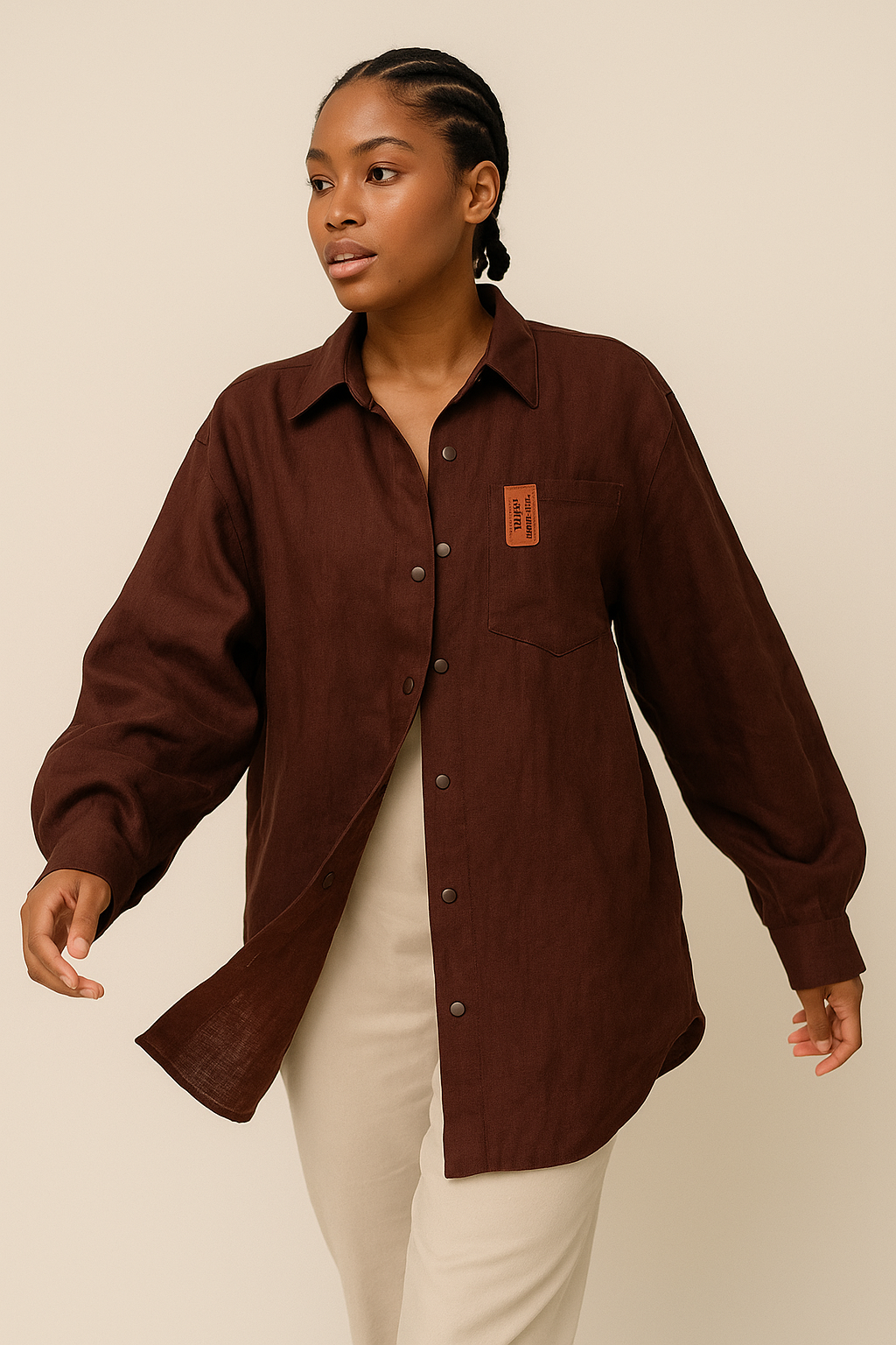 Patron Chemise Oversize - Chemise femme – Coupe oversize (34–56) PDF - en Trilingue
