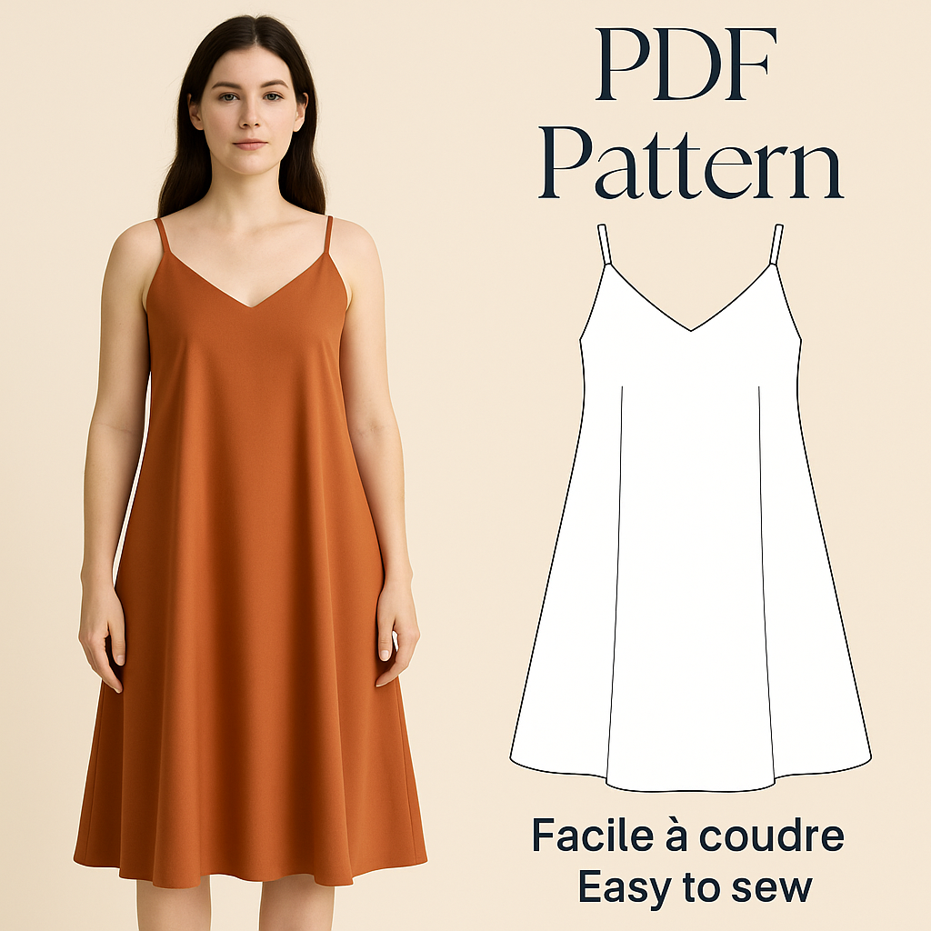 Parton Couture Robe d'été - Robe Patineuse PDF à télécharger