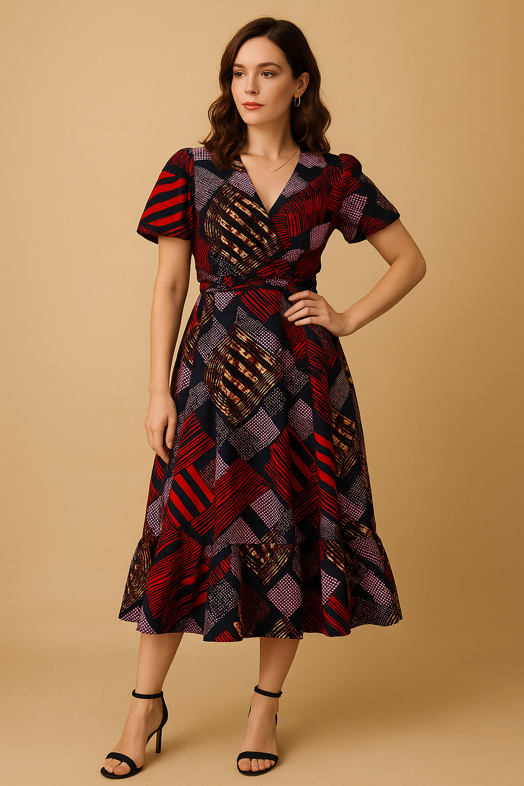 Robe Convertible en wax Rouge -
