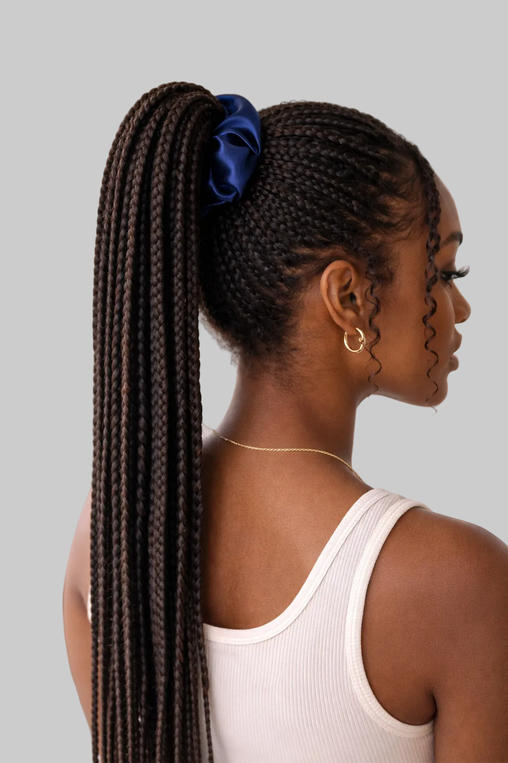 Premium Satin Scrunchie - medium size