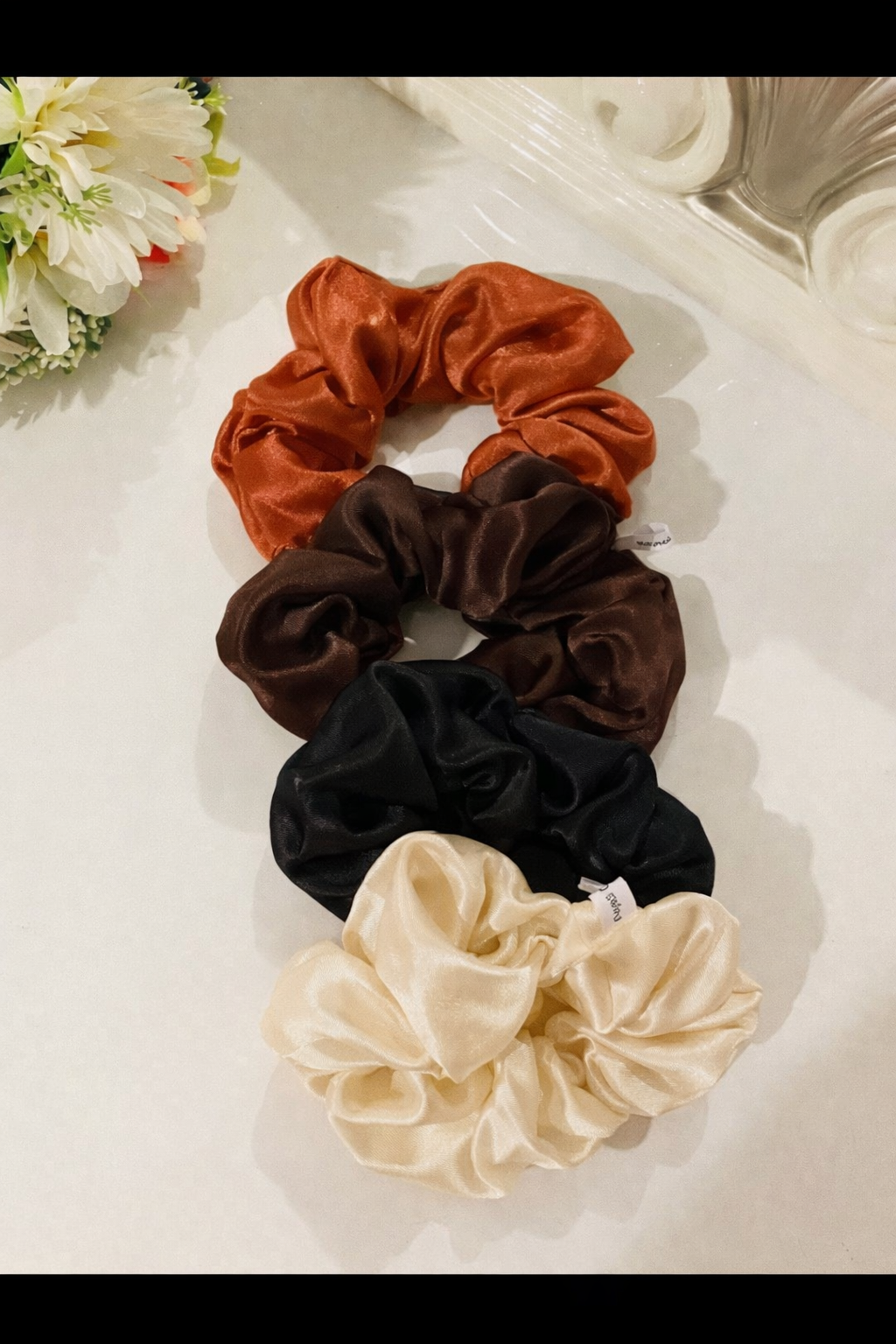 Chouchou en Satin premium - taille moyen