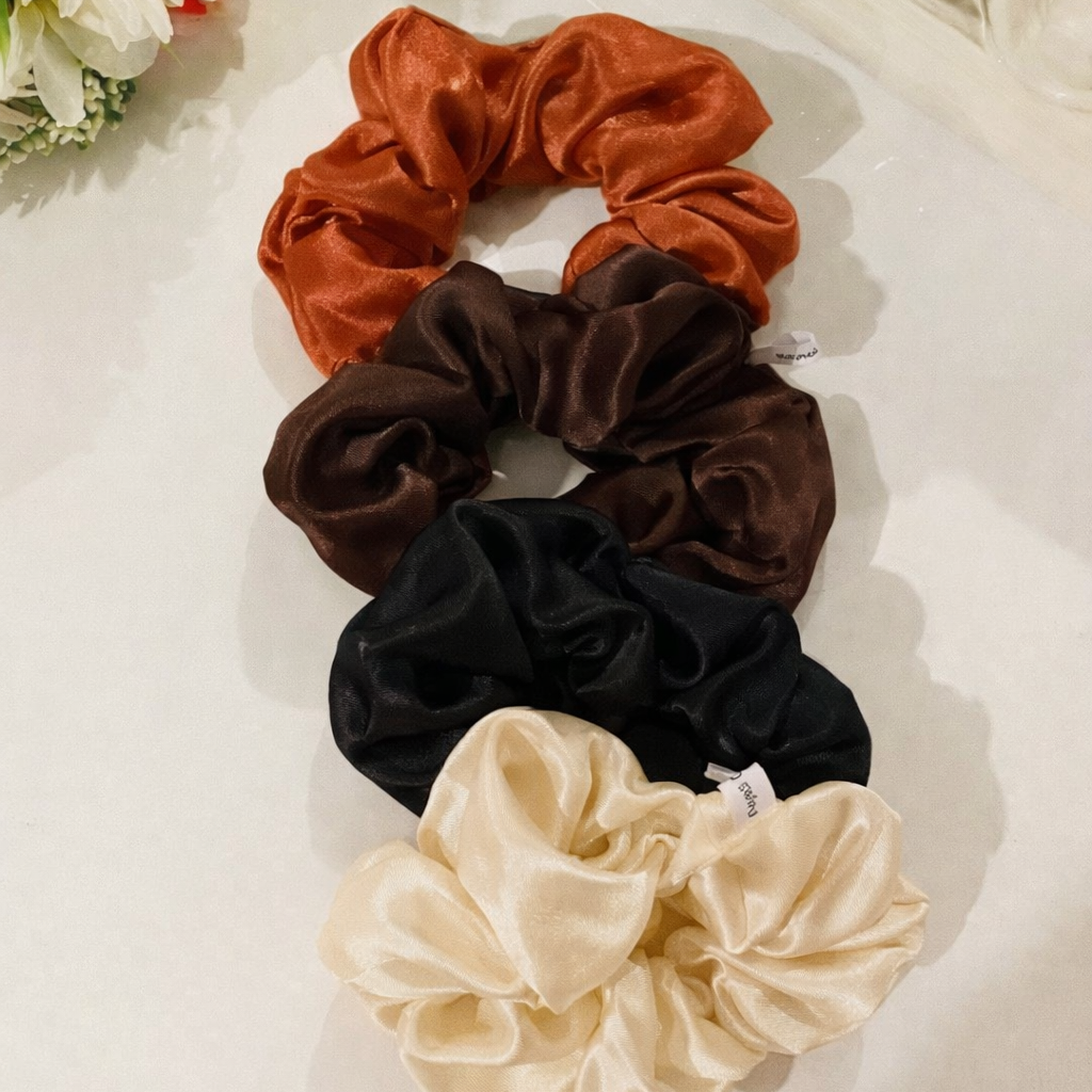 Pack de 20 Chouchous en Satin Premium – Couleurs au Choix | Fait en France 🇫🇷