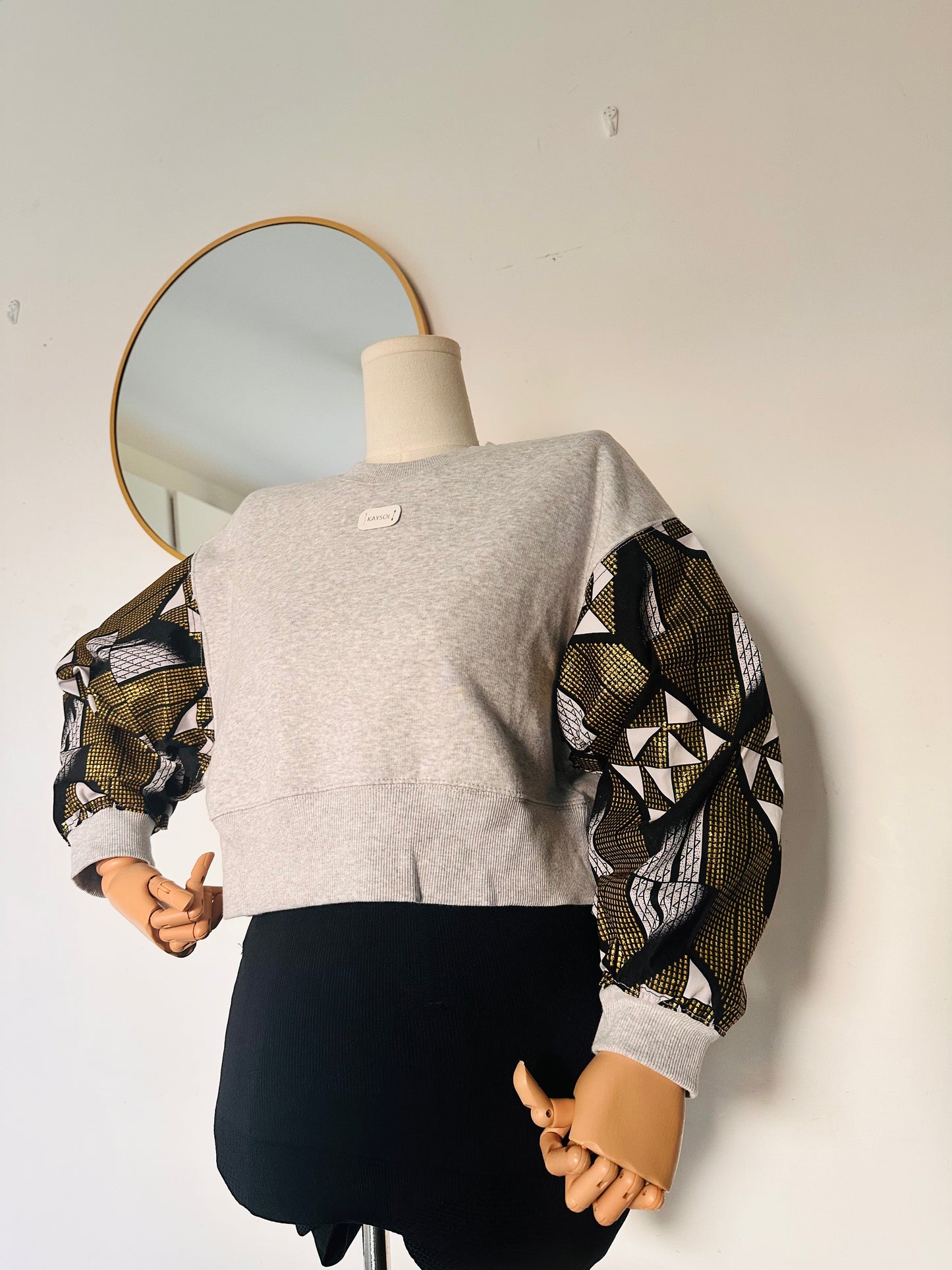 Wax Custom Sweatshirt - Pink - Bogolan