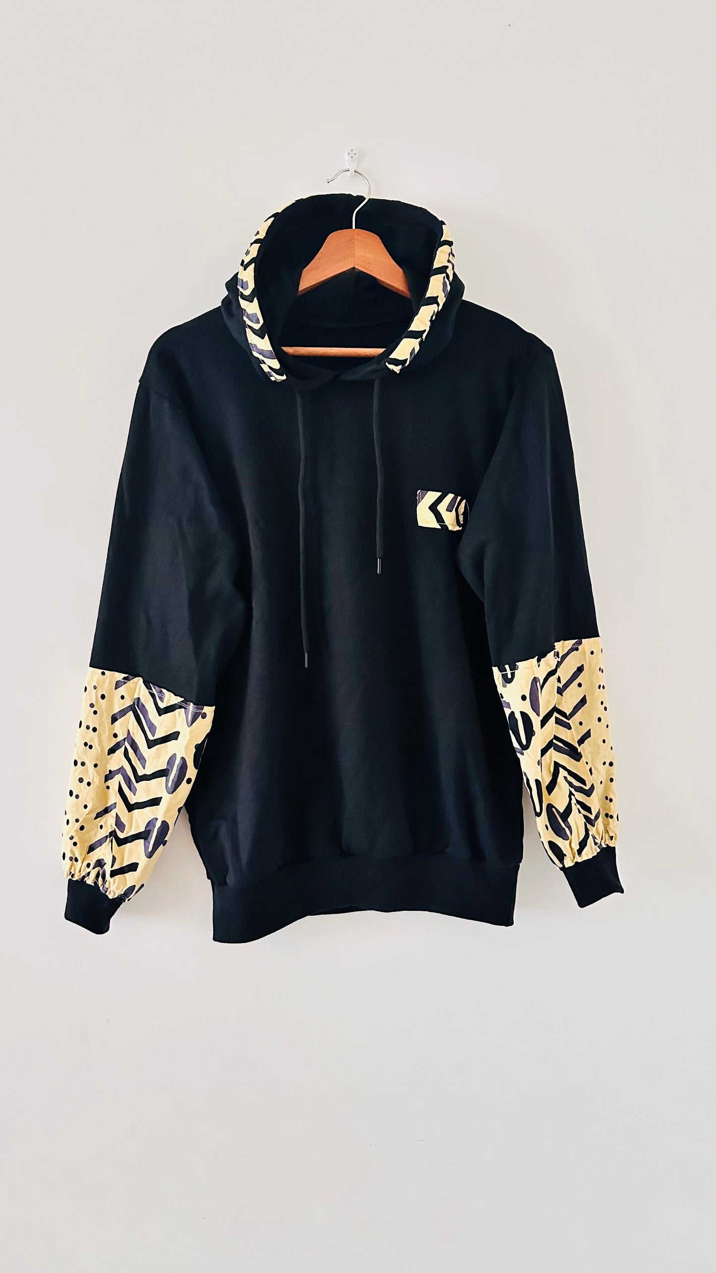 Sweat mixte en Wax - Noir