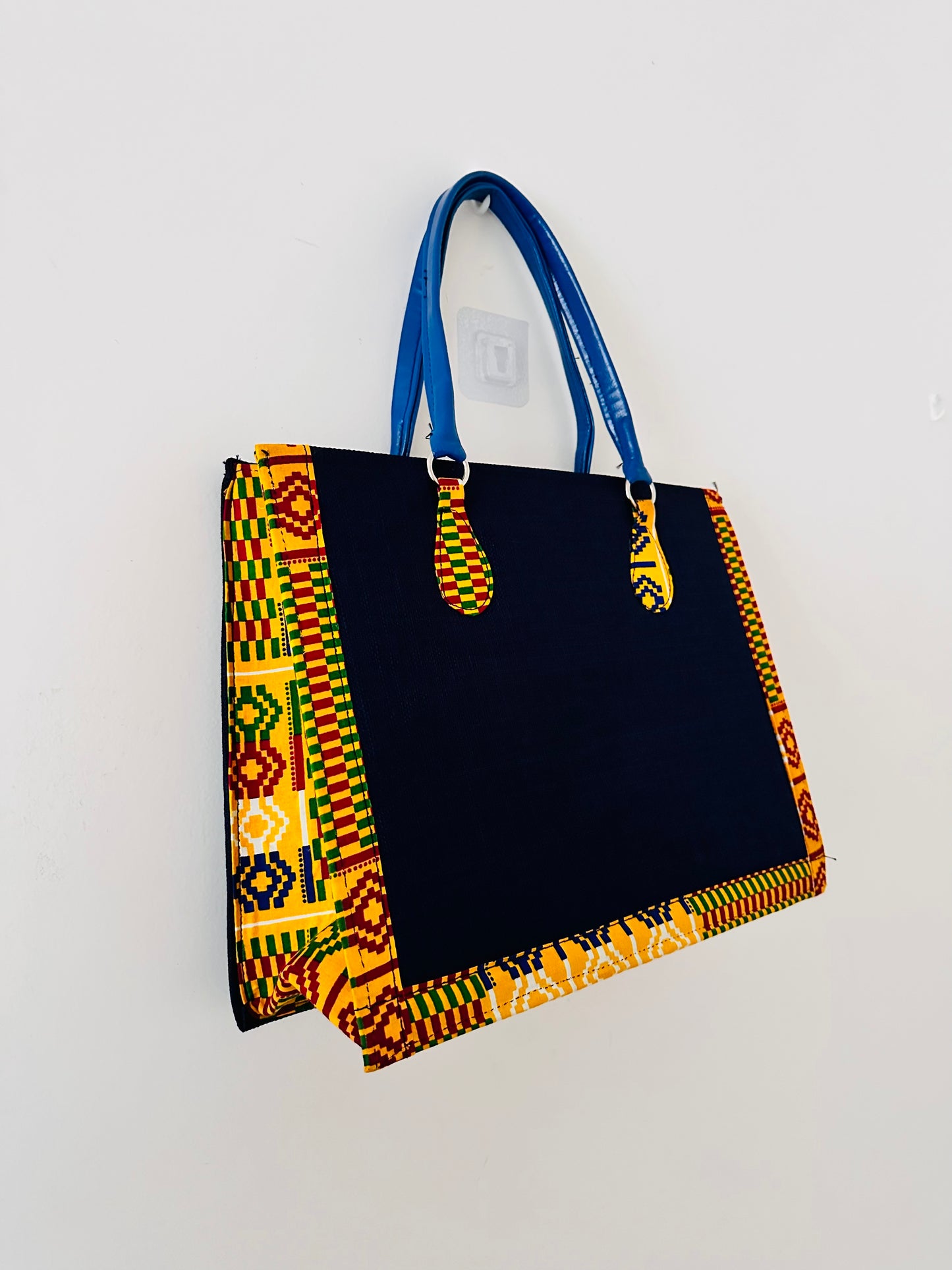 Sac cabas africa style - Bleu marine - Multicolor