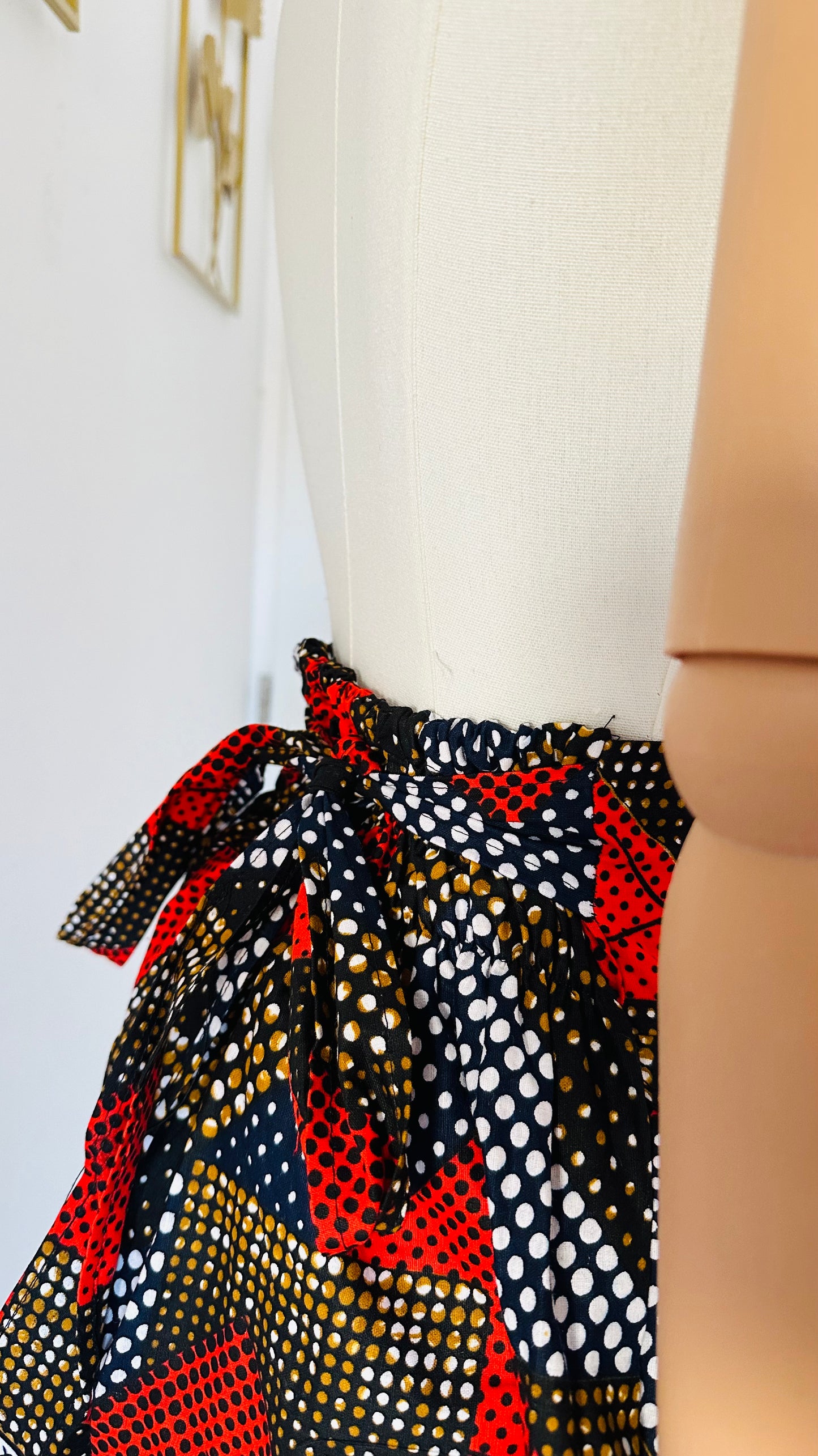Jupe africaine longue - Taille Haute - Avec poches - Amina