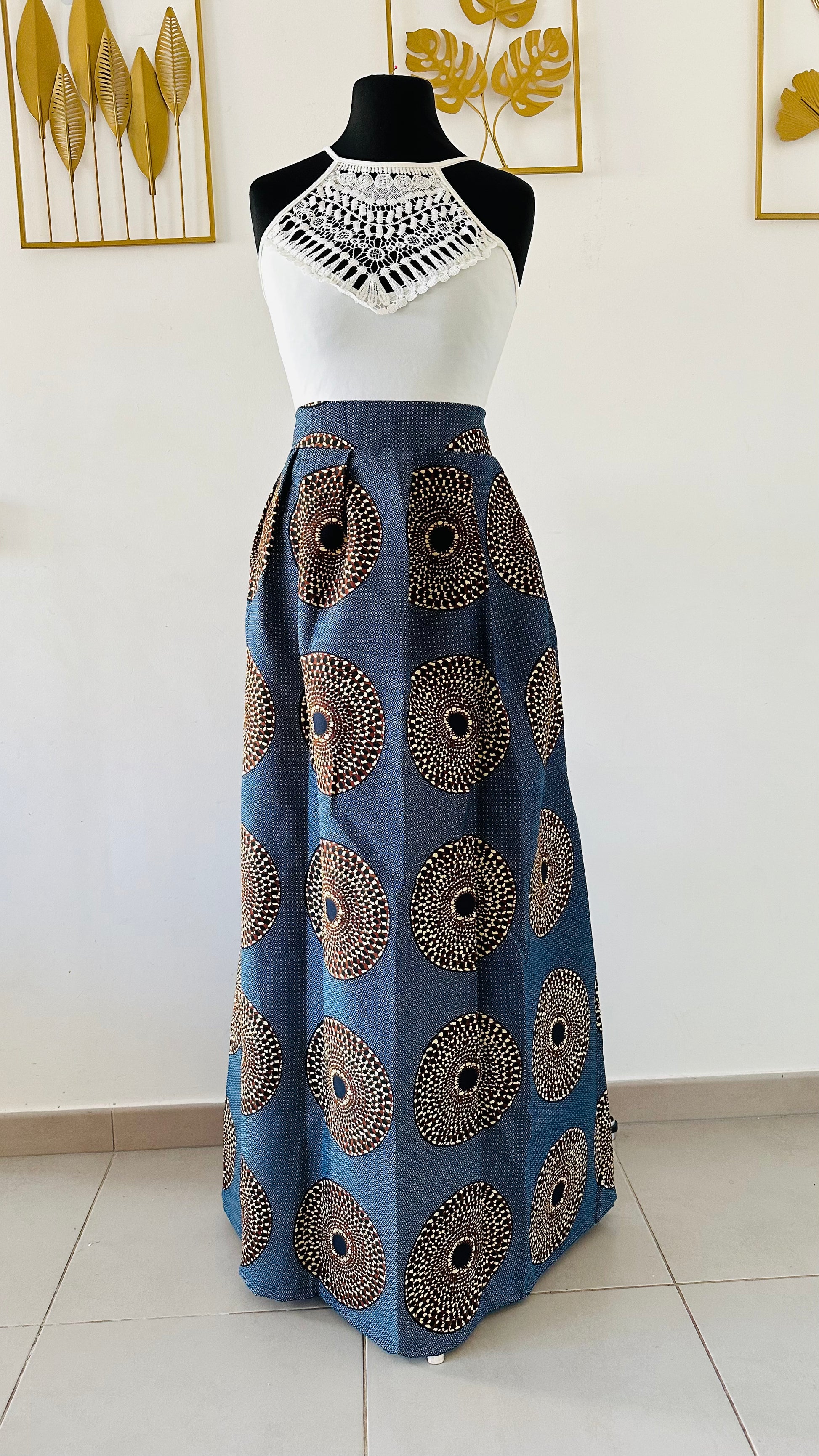 Jupe africaine longue - tenue mariage -africain-tenue demoiselle d'honneur - robe de soirée africaine - robe mariage traditionnel - jupe traditionnelle