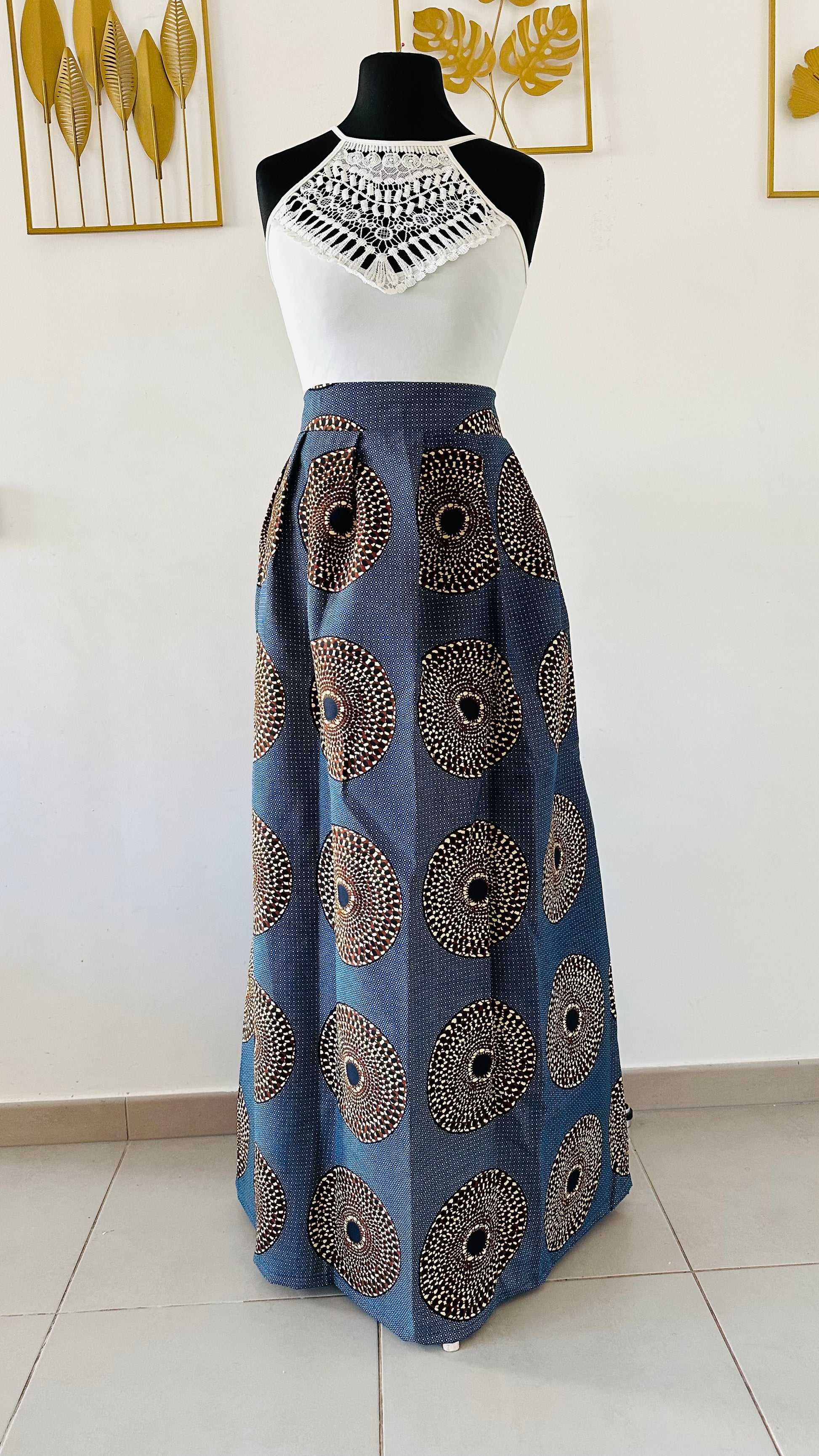 Jupe africaine longue - tenue mariage -africain-tenue demoiselle d'honneur - robe de soirée africaine - robe mariage traditionnel - jupe traditionnelle