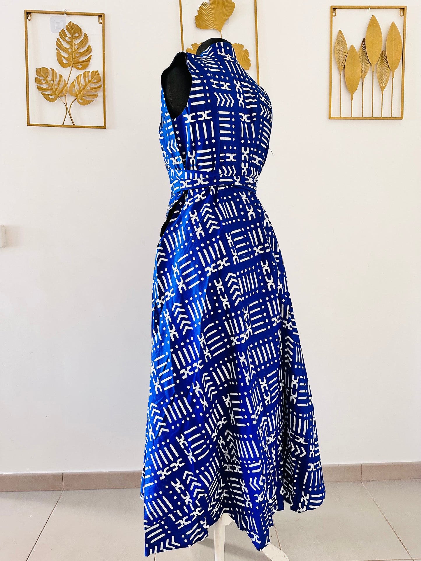 robe evasée en wax