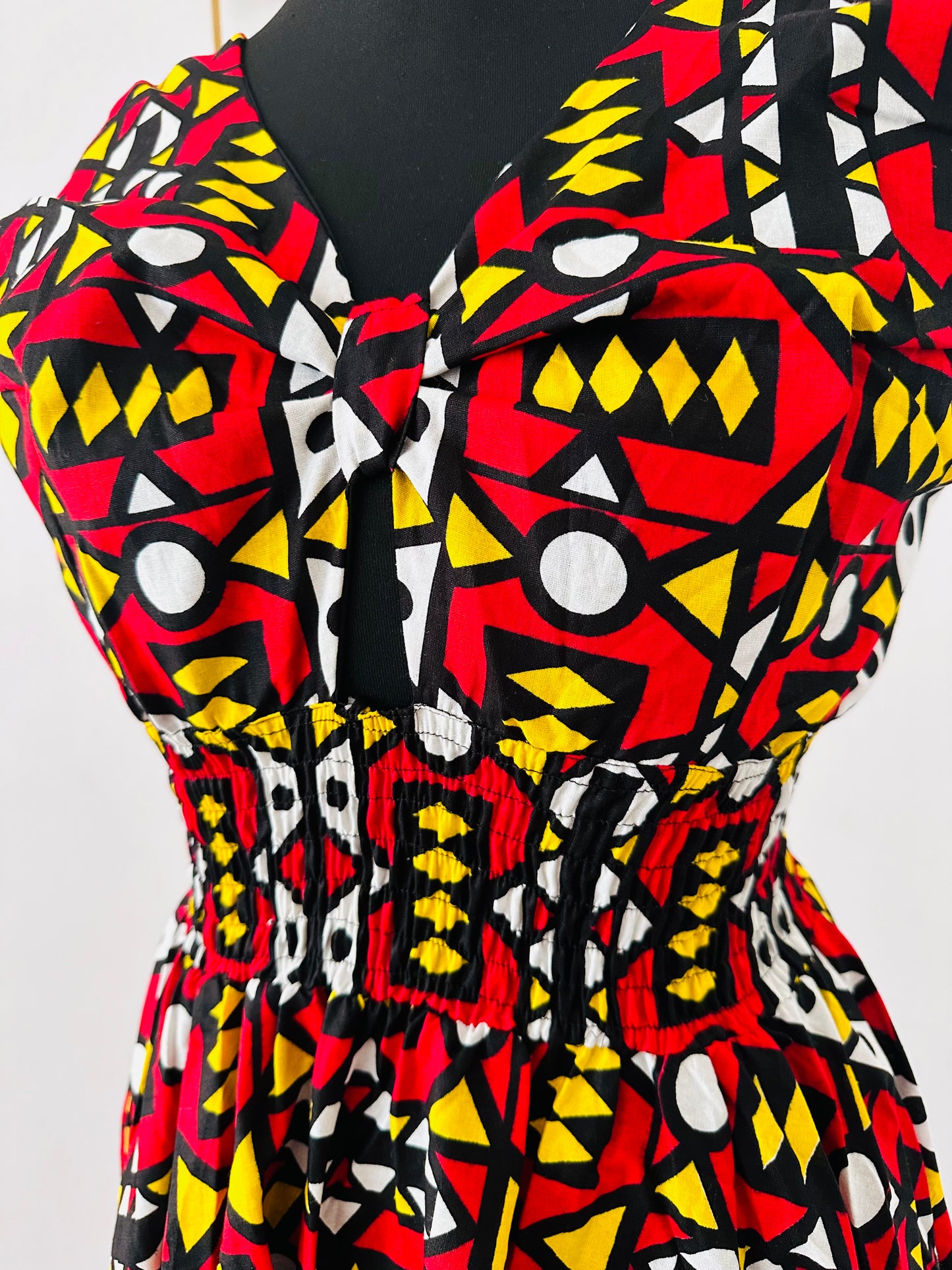 robe elastique en wax