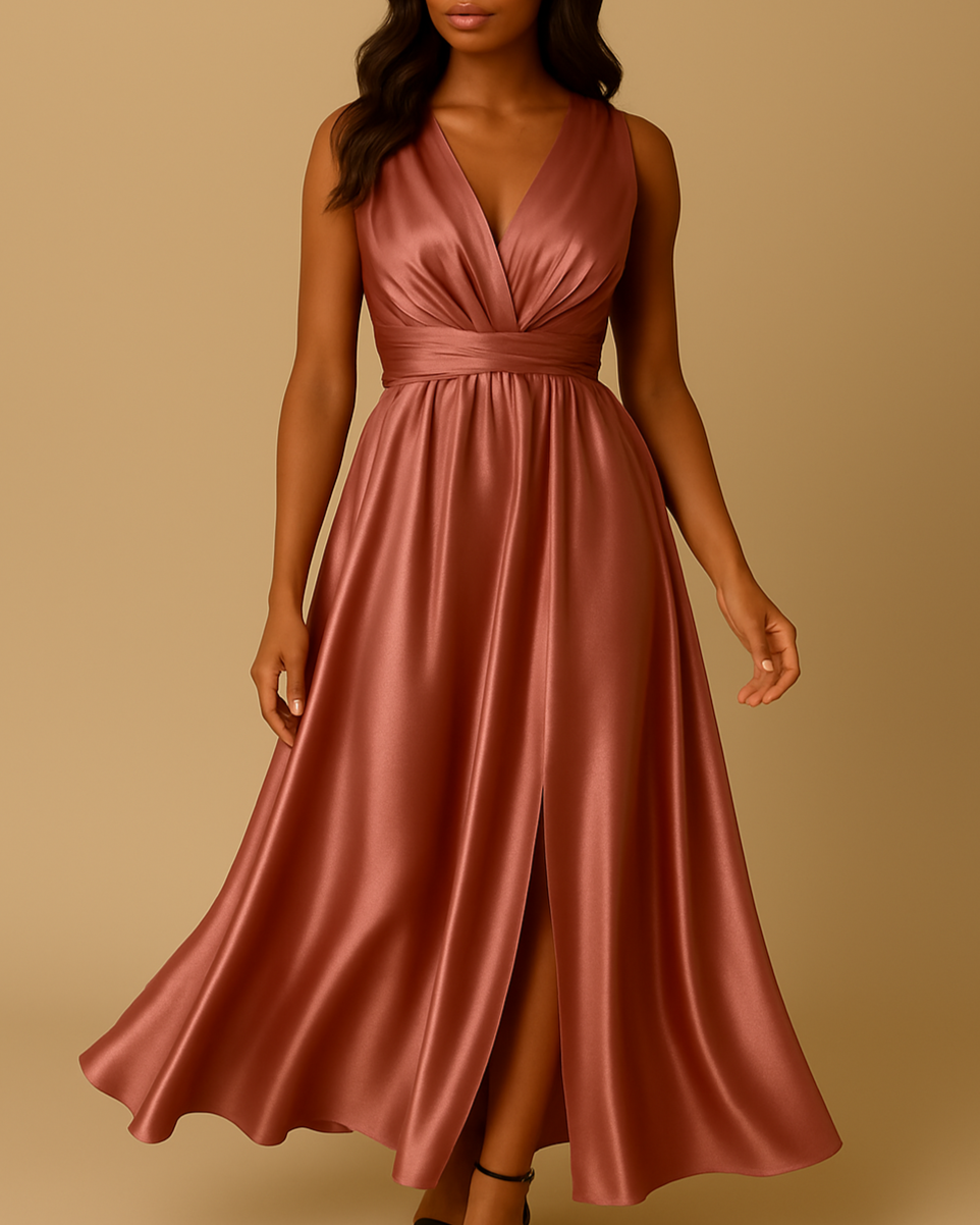 Robe Demoiselle Dhonneur Bois de Rose - Robe Convertible