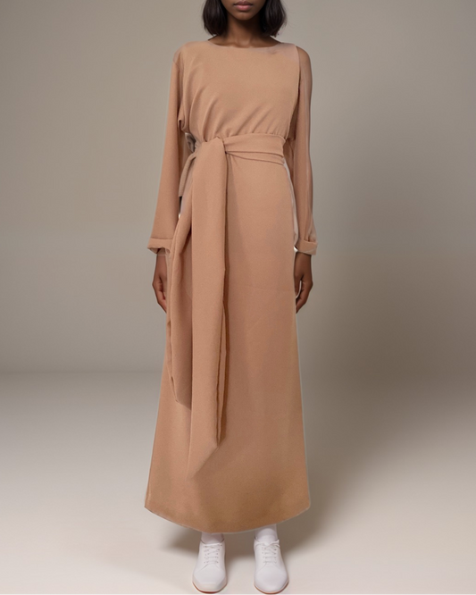 robe longue - muslim wear - hijabs- abaya dubai- robe artisanale