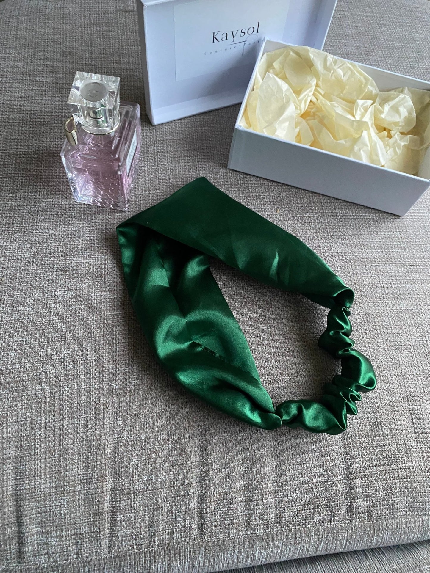 Bandeau cheveux en Satin - Soie - Kaysol Couture